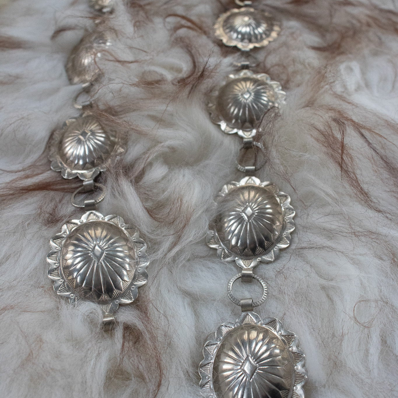 Silver Toned Linked Belt