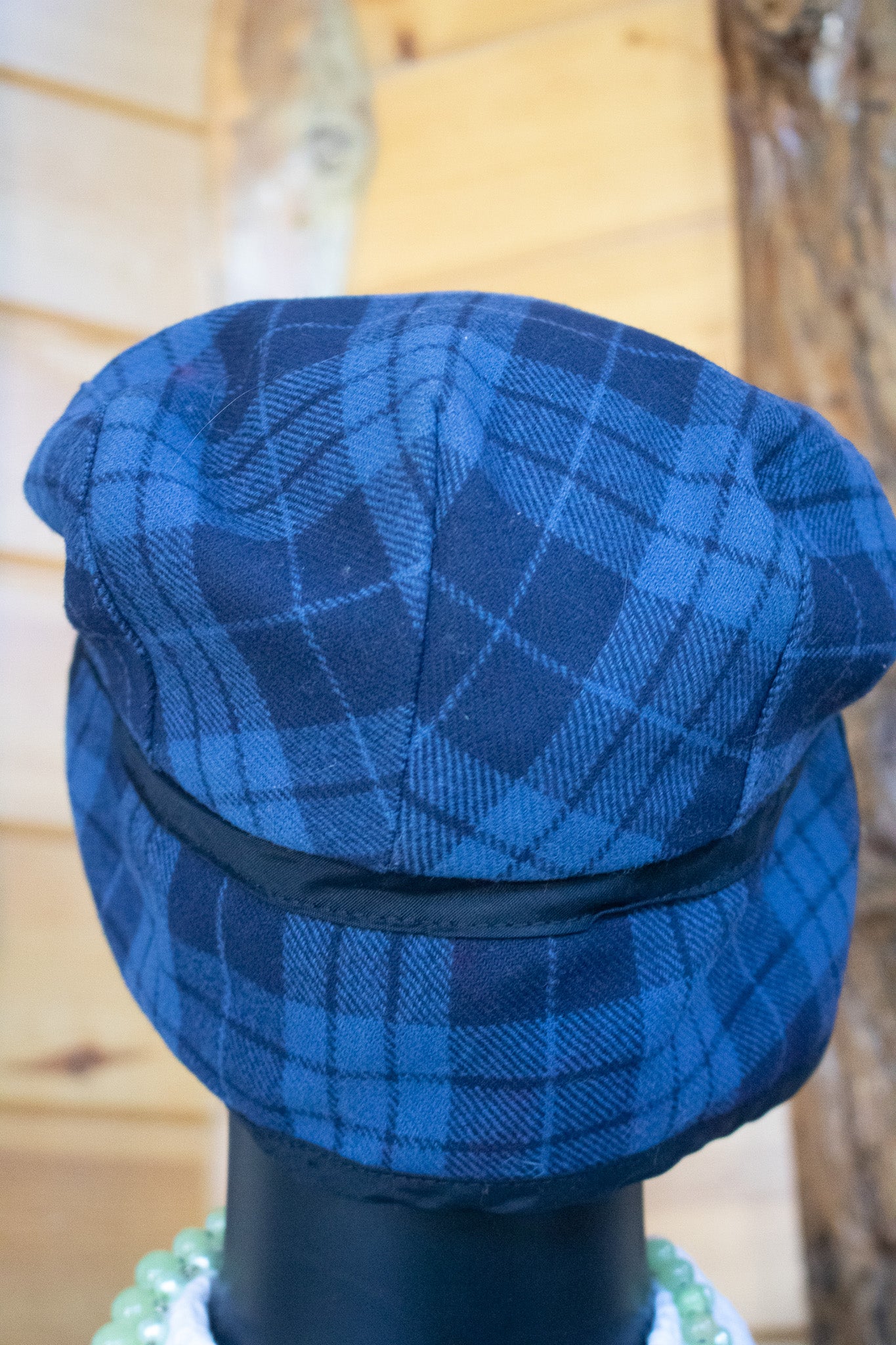Pendleton Vintage Plaid Wool Newsboy Cabbie Ear Flaps Cap