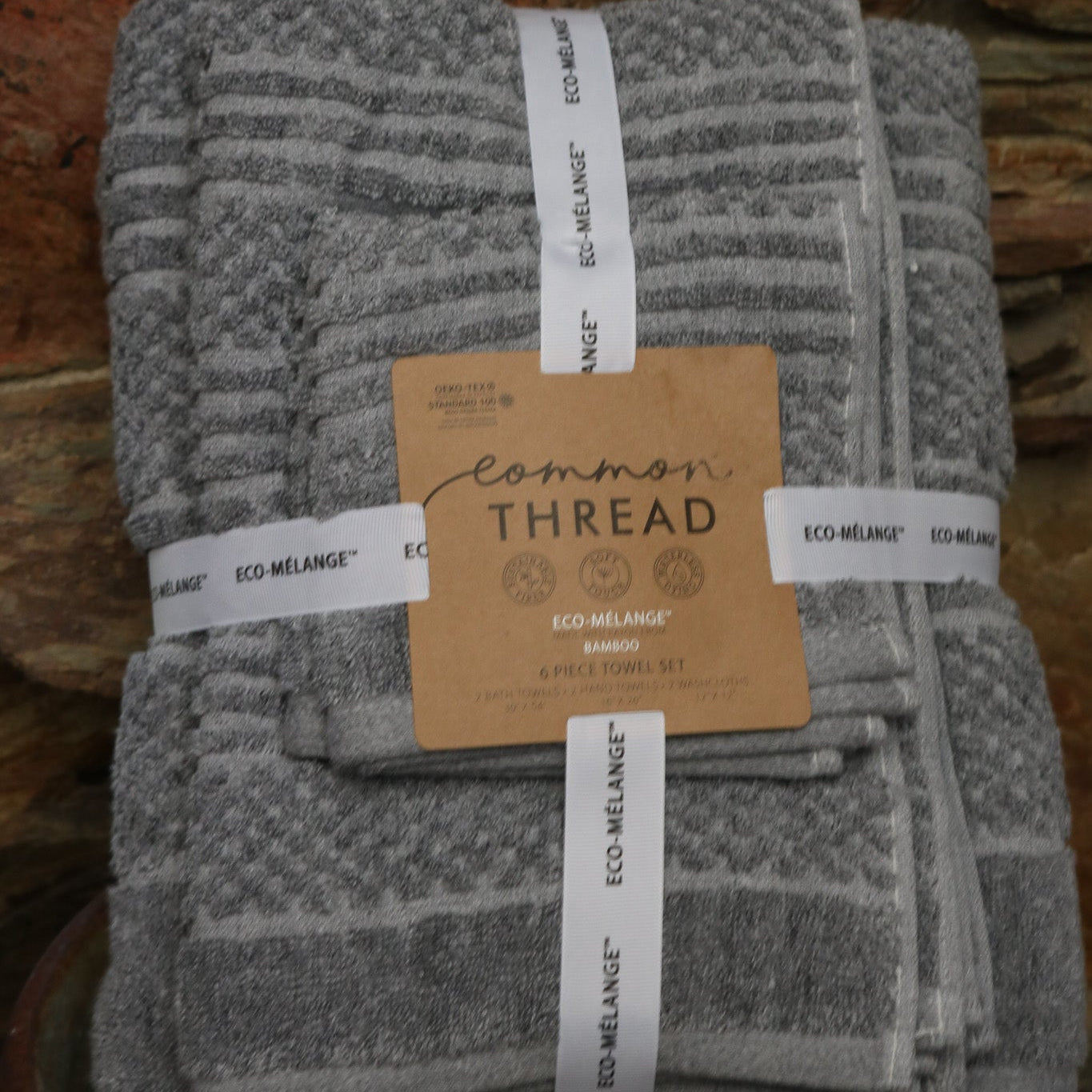 Common Thread Eco-Melange 6-piece Towel Set