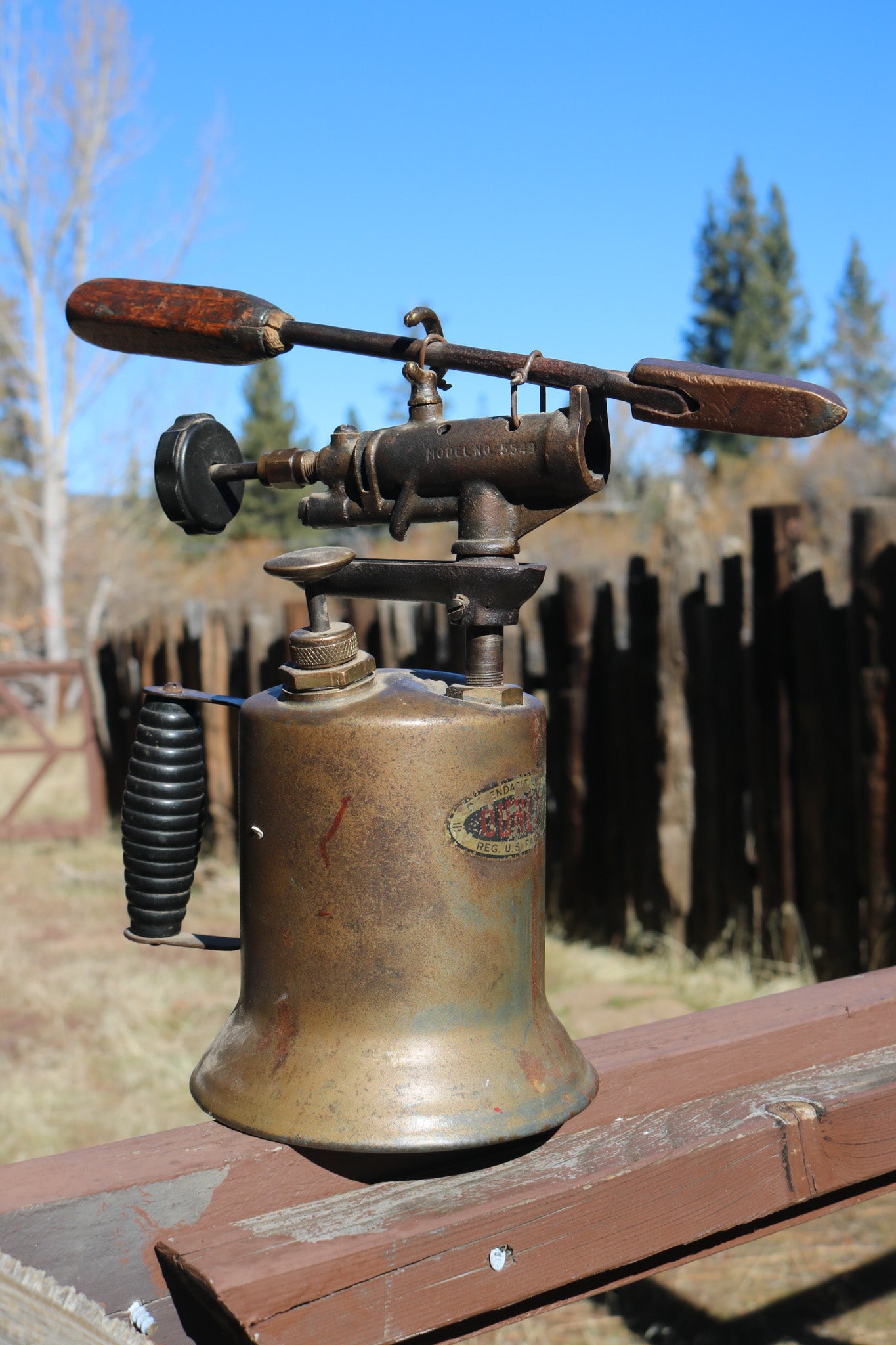 Vintage Antique Brass Blow Torch By Clayton & Lambert