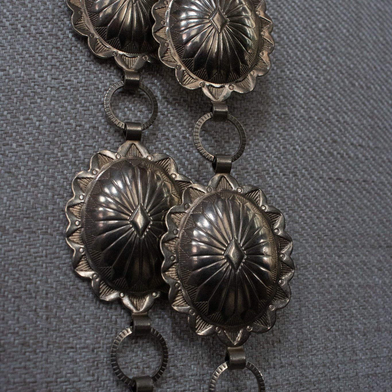 Silver Toned Linked Belt