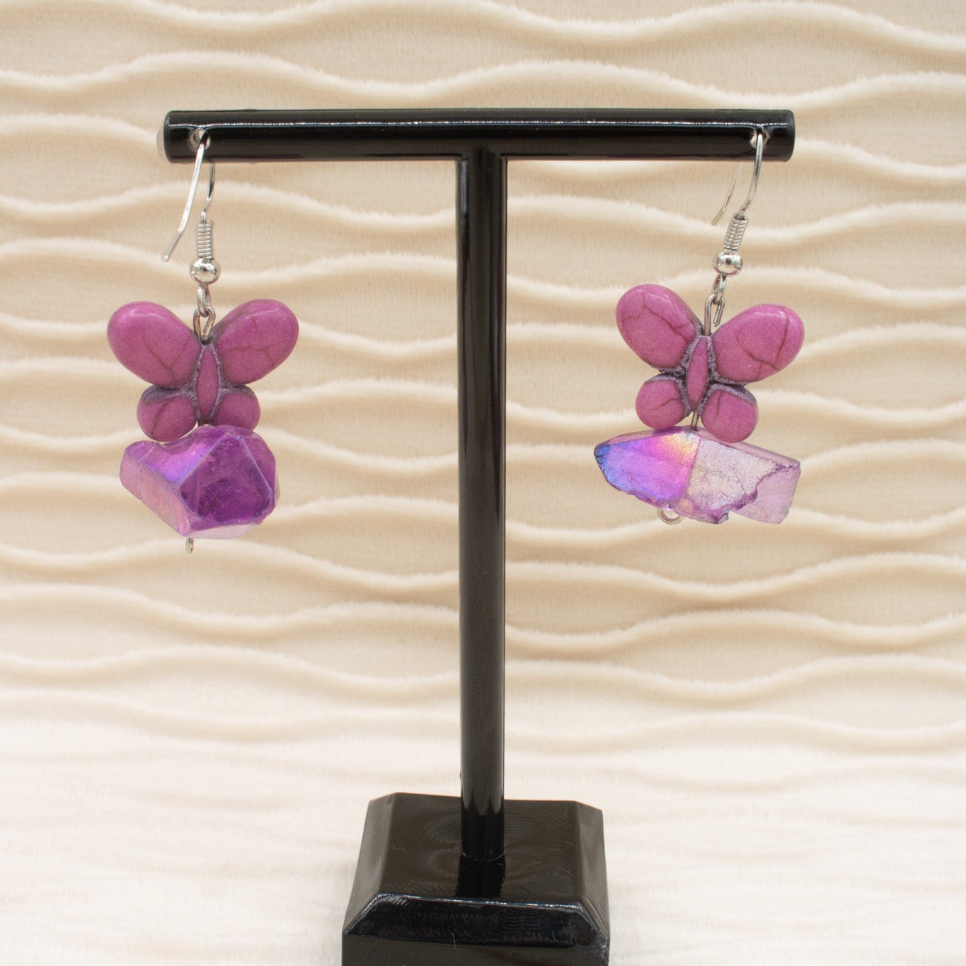 Beautiful Purple Butterfly Earings
