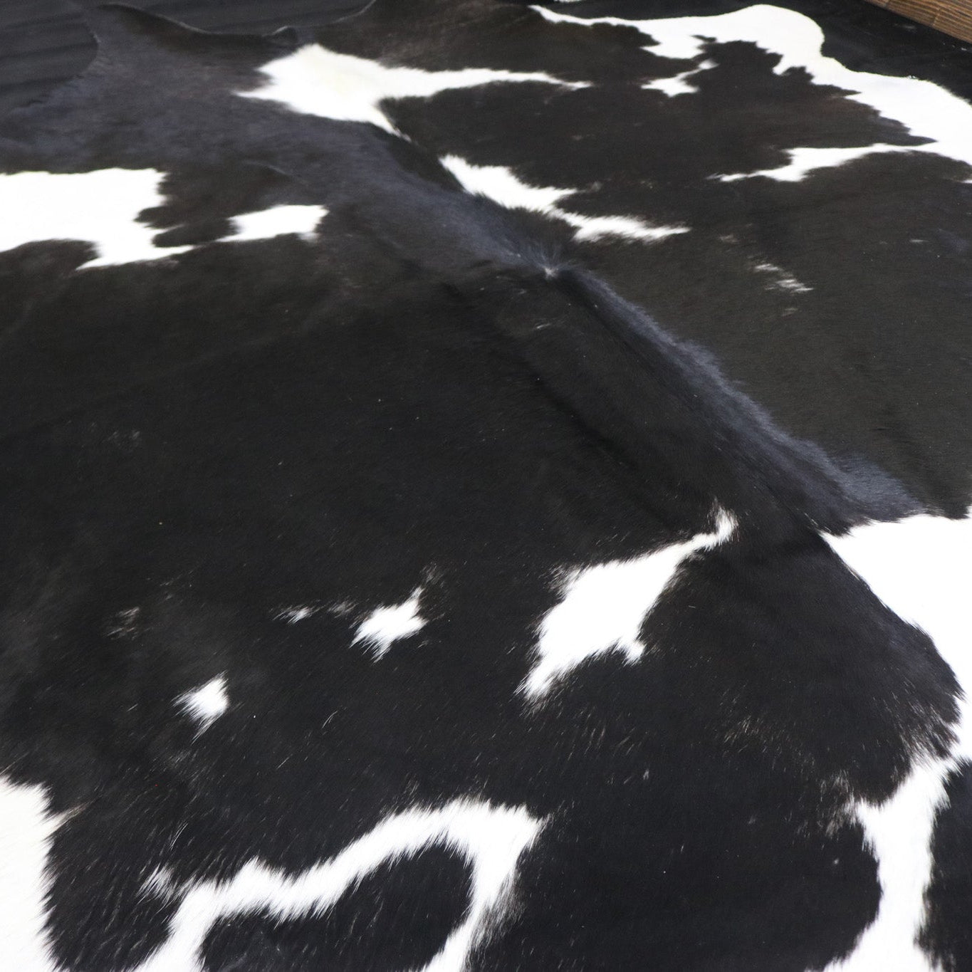 Stylish Black and White Cowhide Handcrafted in Brazil