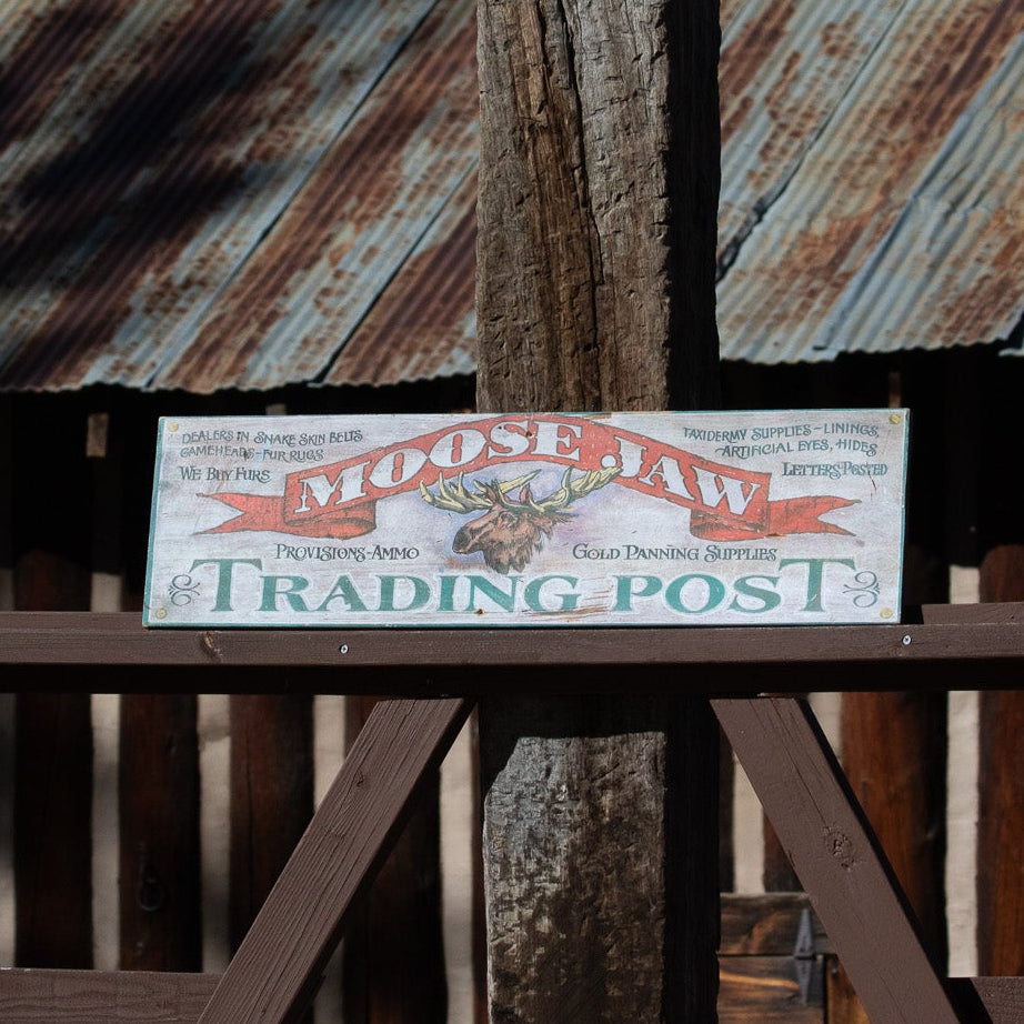 "Moose Jaw Trading Post" Decorative Sign