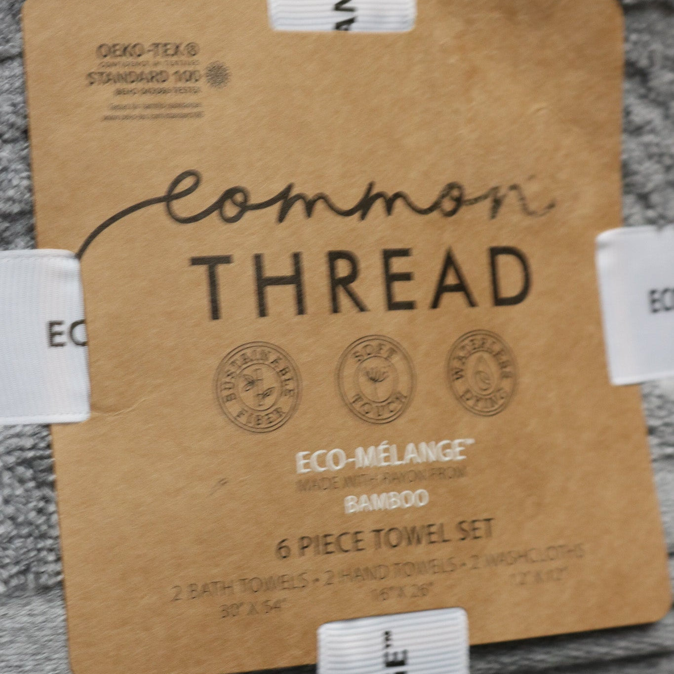 Common Thread Eco-Melange 6-piece Towel Set