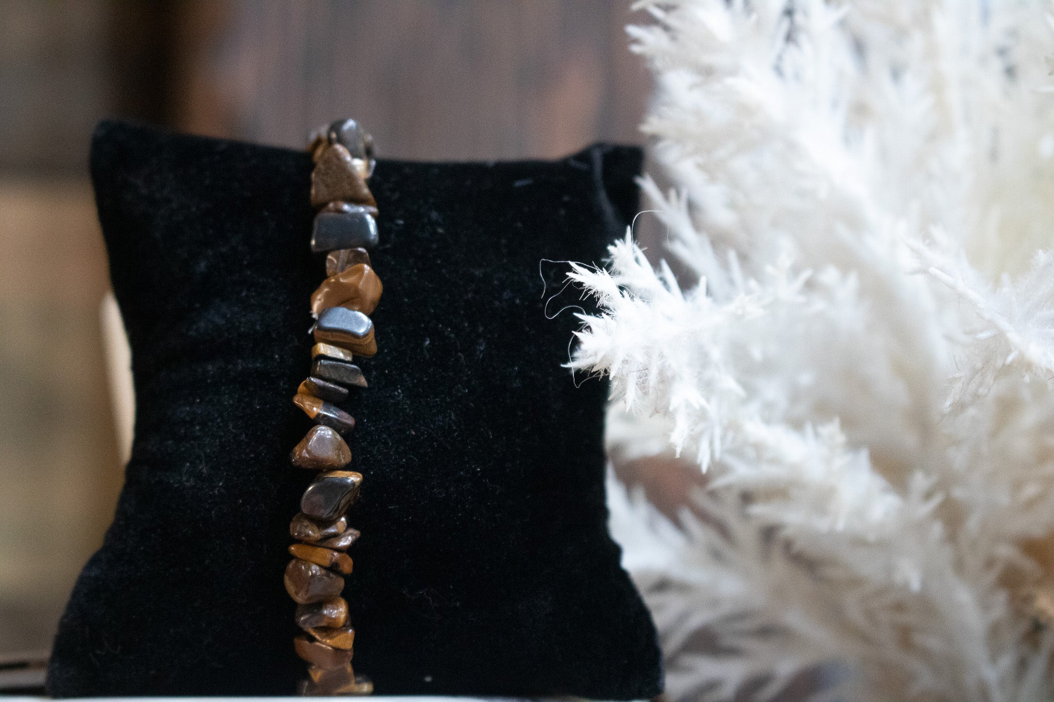 Tigers Eye Beaded Stretchy Bracelet