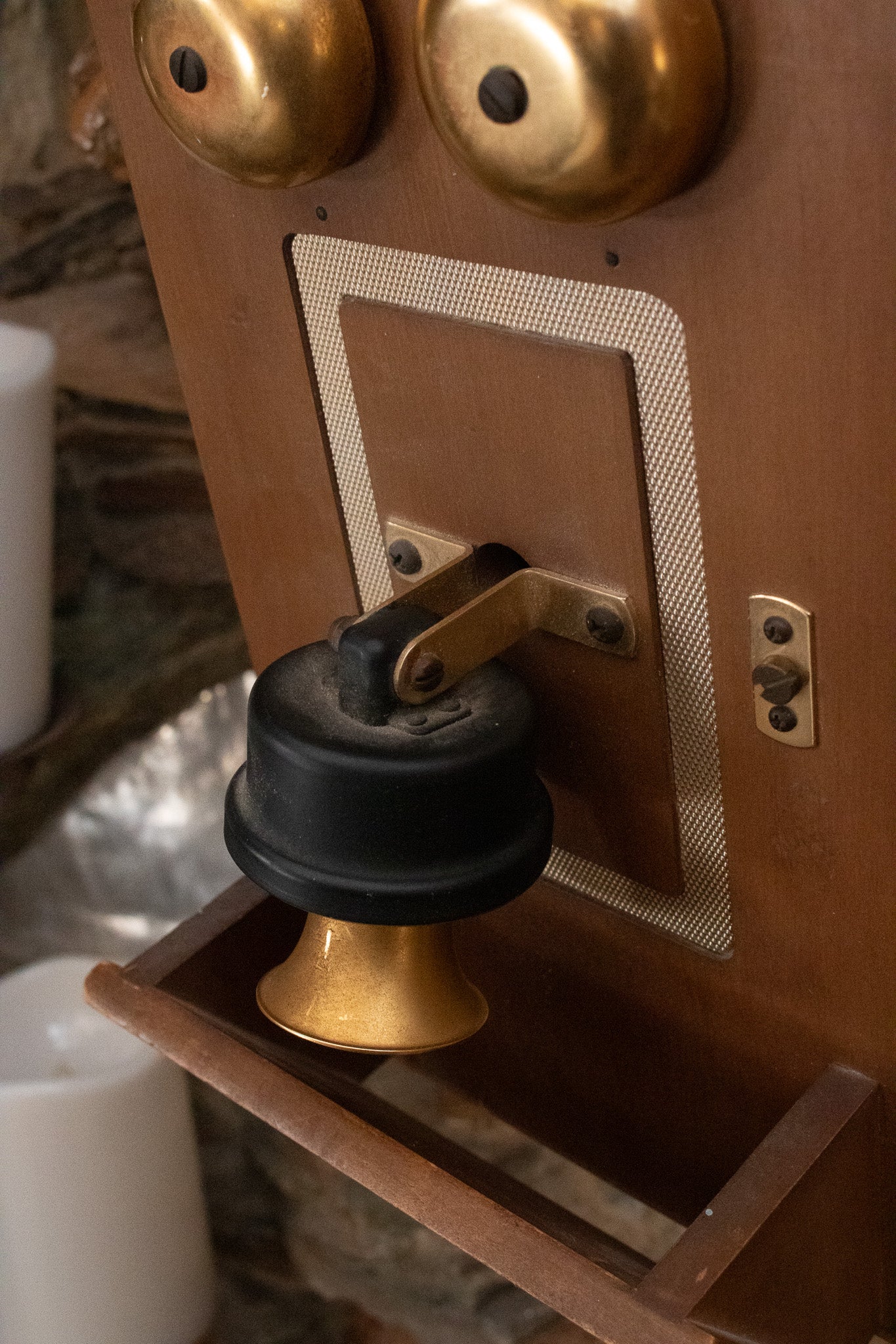 Anique Telephone Audition 8 Transistor Radio Replica Wooden Wall Phone
