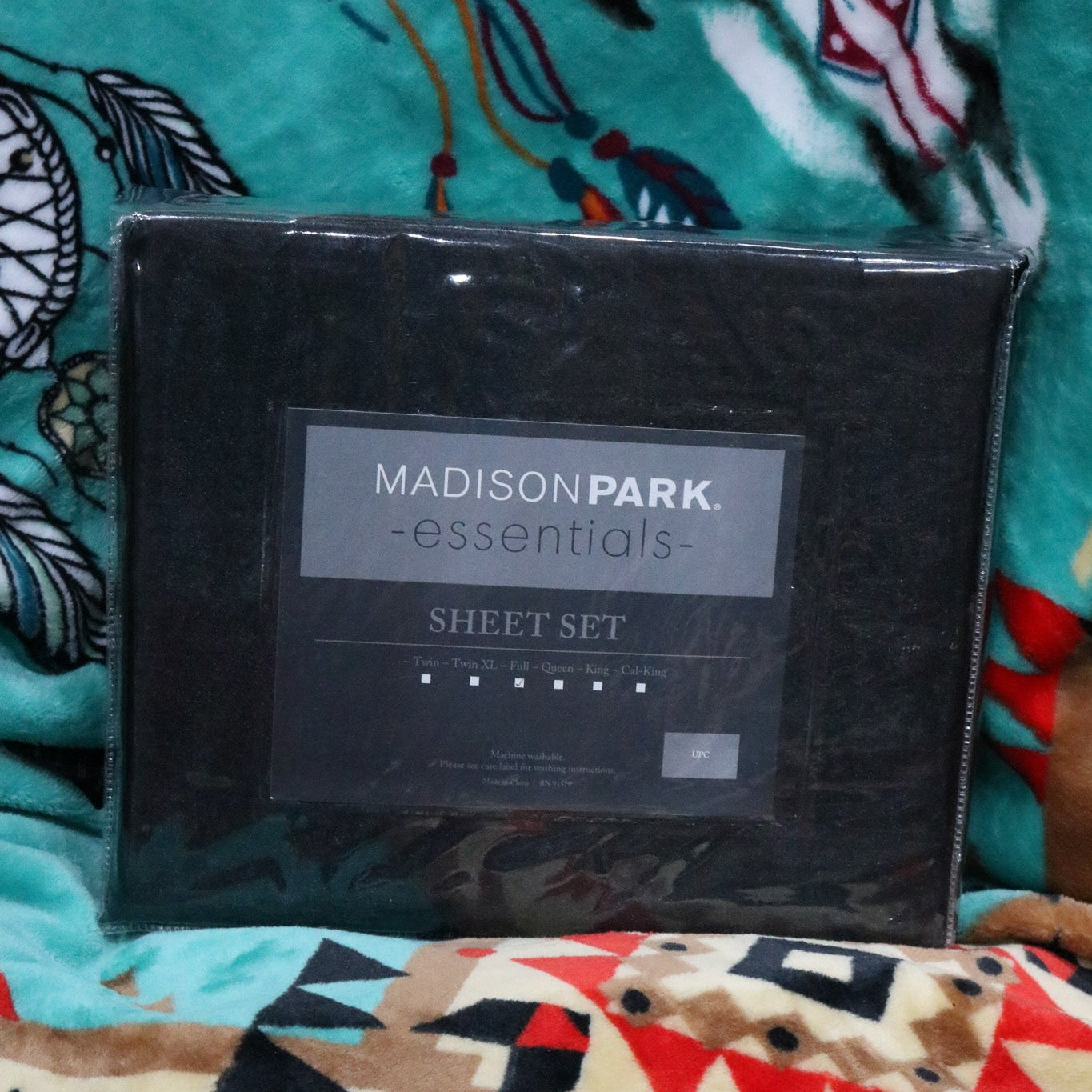 Madison Park Essentials Satin Wrinkle-Free Luxurious 6 Piece Sheet Set.