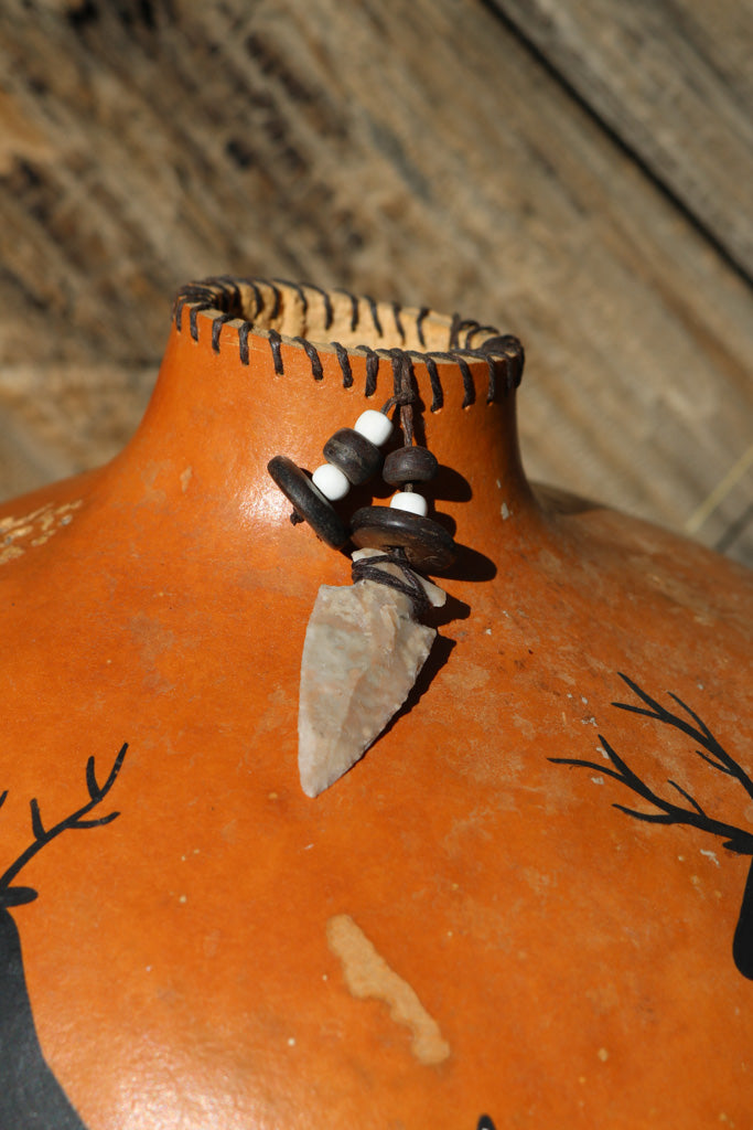 Jeff Linton Native American Painted Gourd