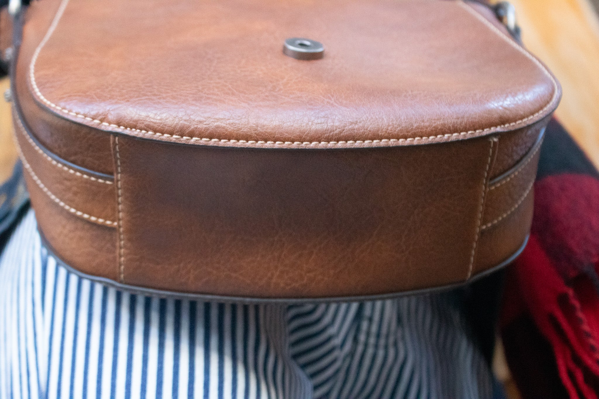 Justin Brown Leather Satchel