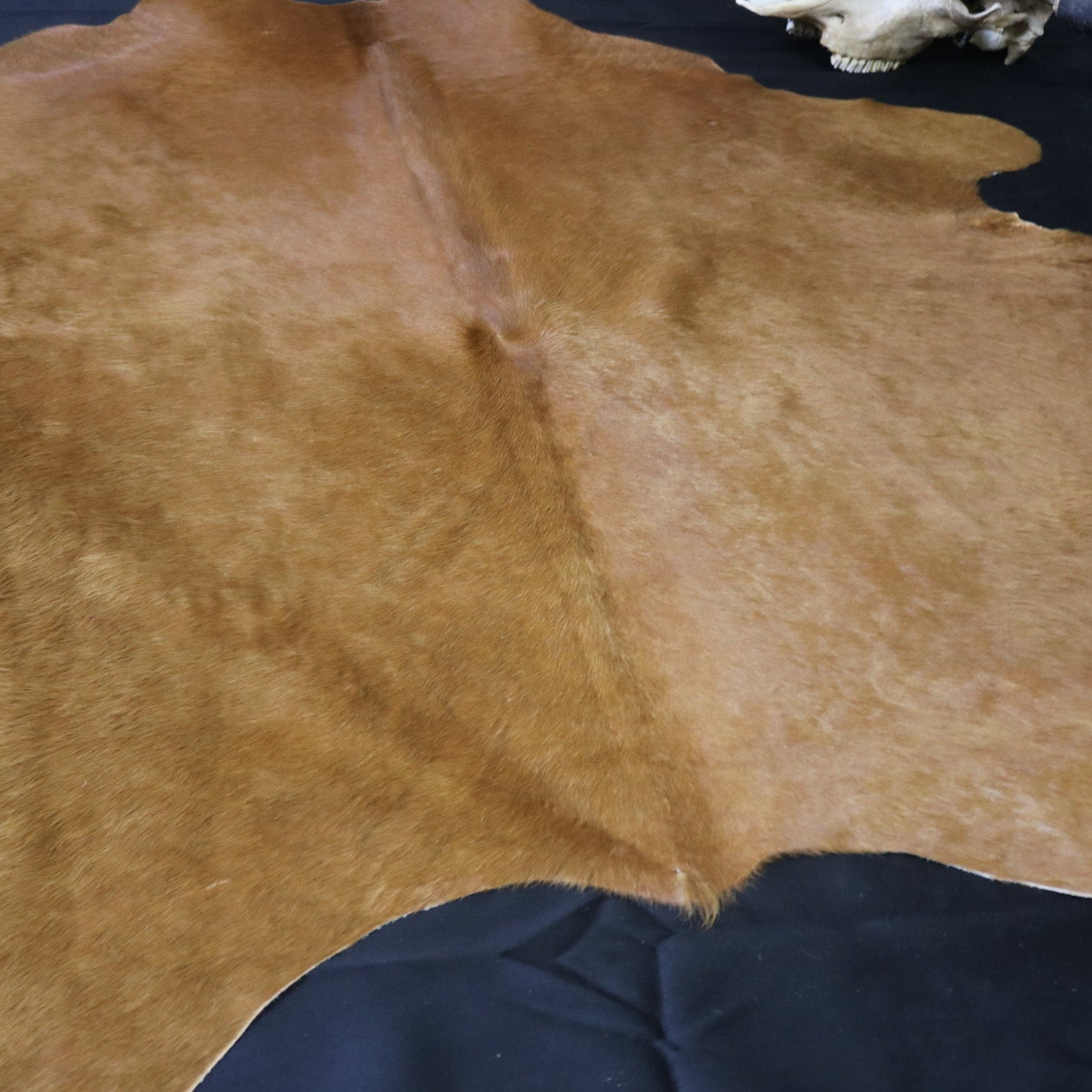 Vibrant Cinnamon Cowhide Handcrafted in Brazil