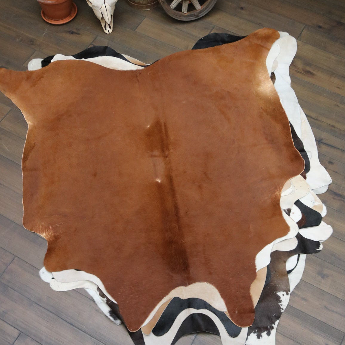 Reliable Brown Cowhide Handmade in Brazil