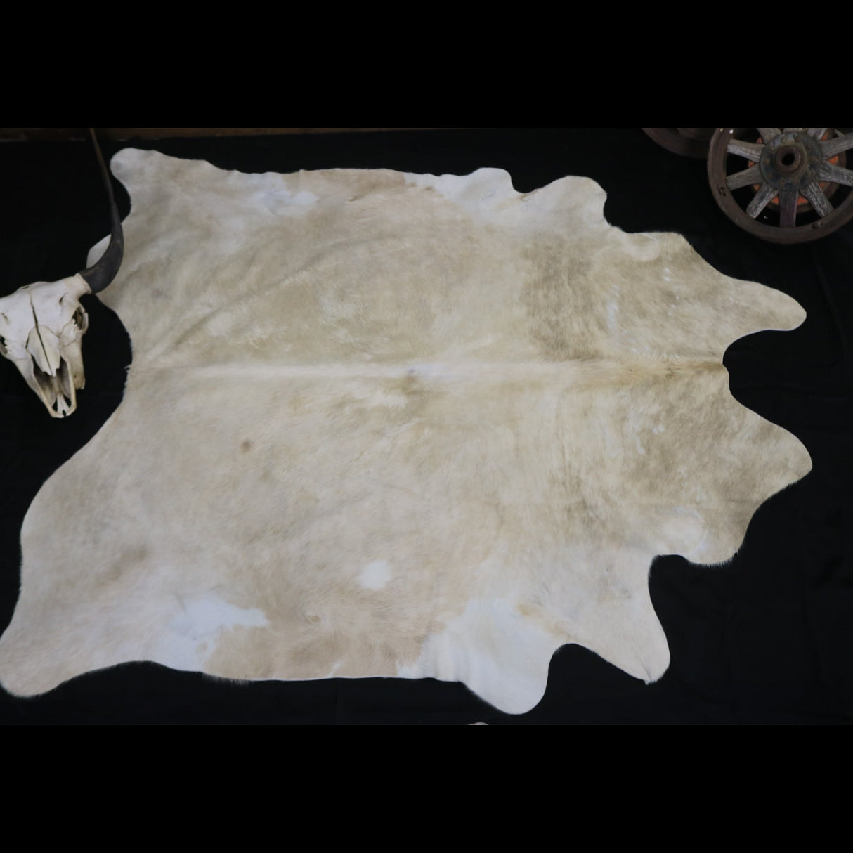 Eccentric White Cowhide Handcrafted in Brazil
