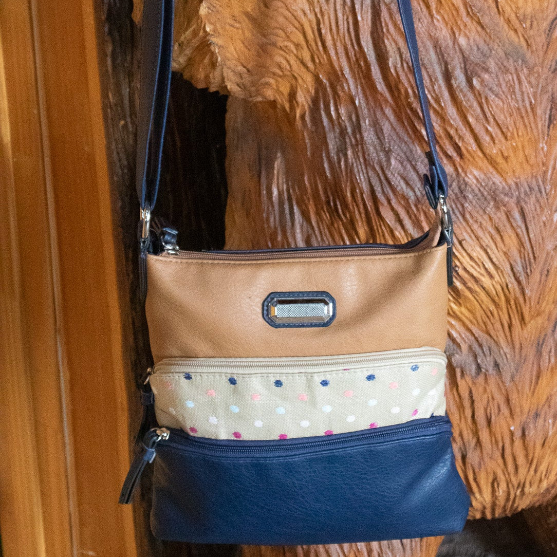 Layered Pocket Purse with hints of Polka-dots