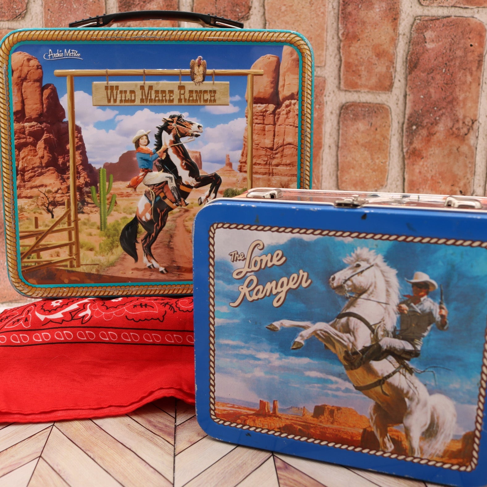 Cowgirl Archie Mcphee Wild Mare Ranch Metal Lunch Box