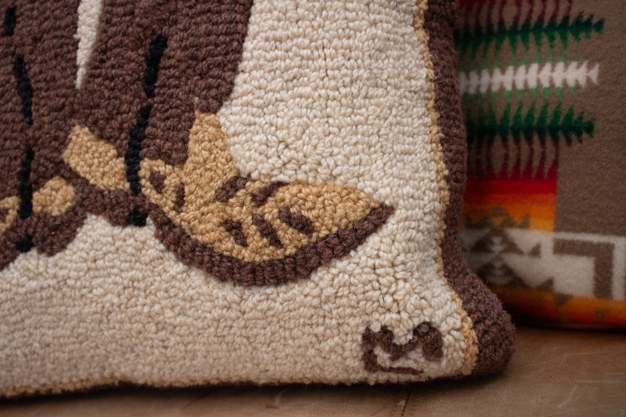 Latch Hook Design Chandler 4 Corner's Cowboy Boots Pillow
