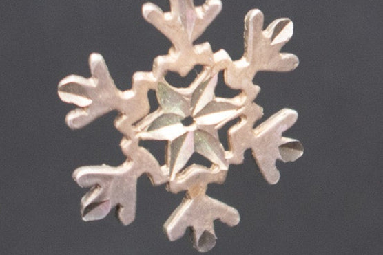 Sterling Silver Snowflake Earrings
