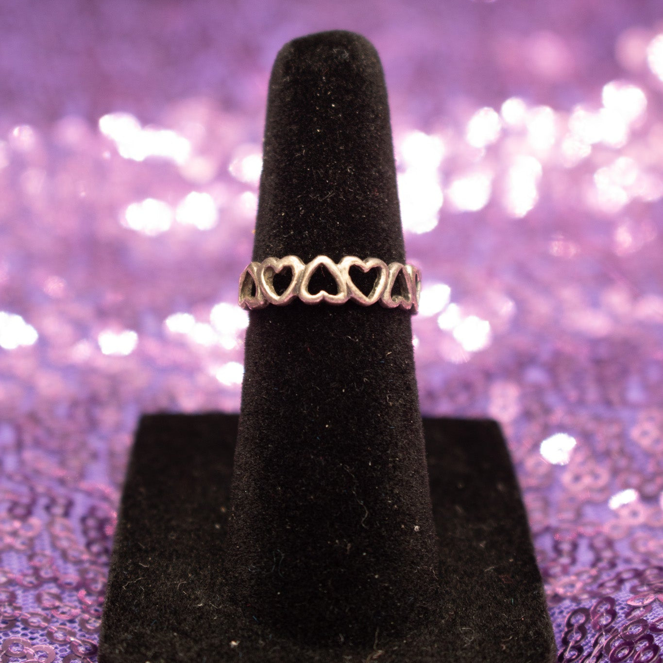 Silver Heart Detailed Toe Ring