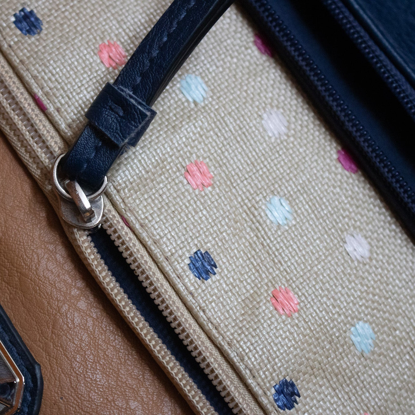 Layered Pocket Purse with hints of Polka-dots