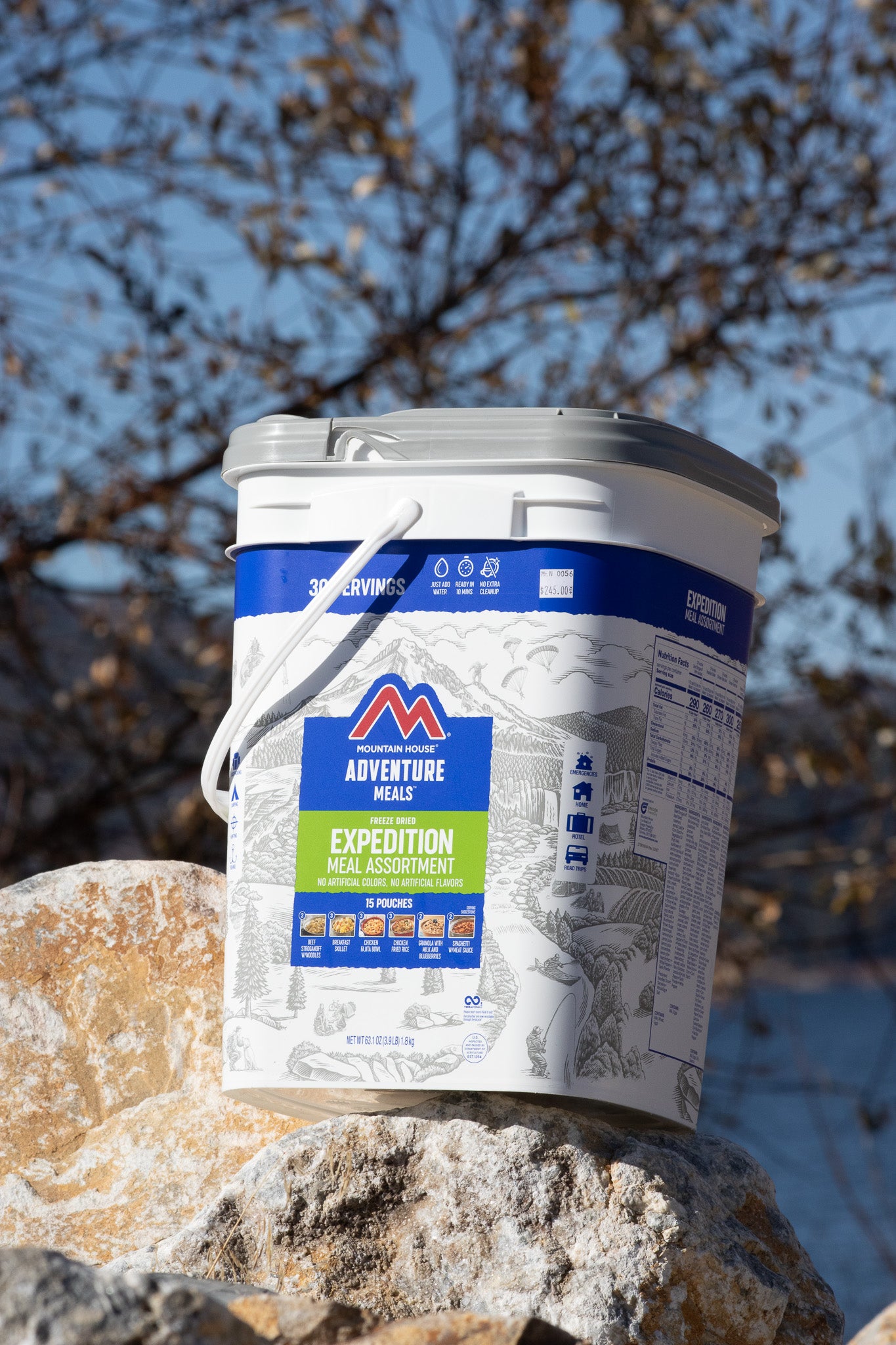 Mountain House Adventure Meals Bucket Freeze Dried Expedition