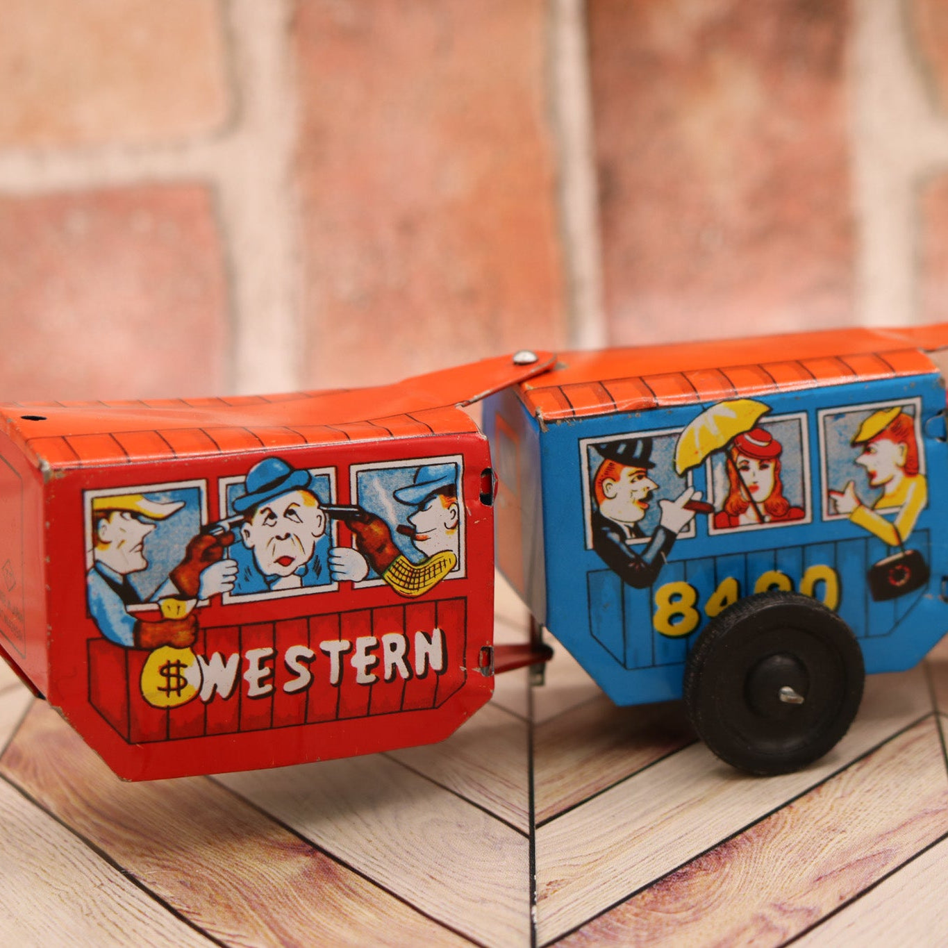 Vintage Windup Western Express 8400 Toy Train