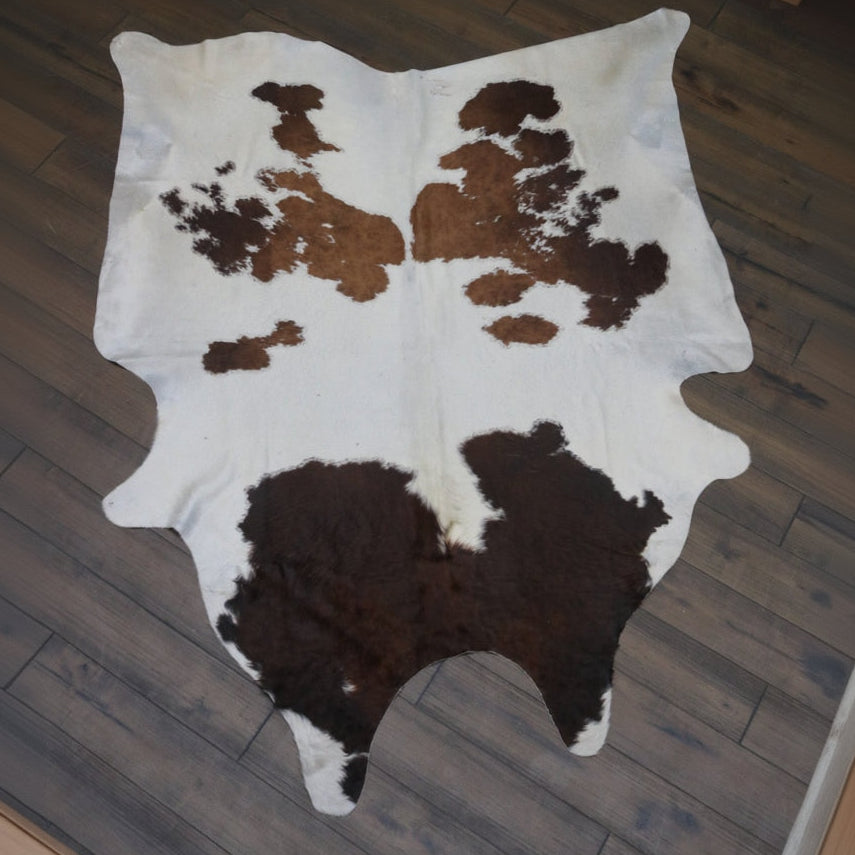 Authentic Brown and White Cowhide Handmade in Brazil