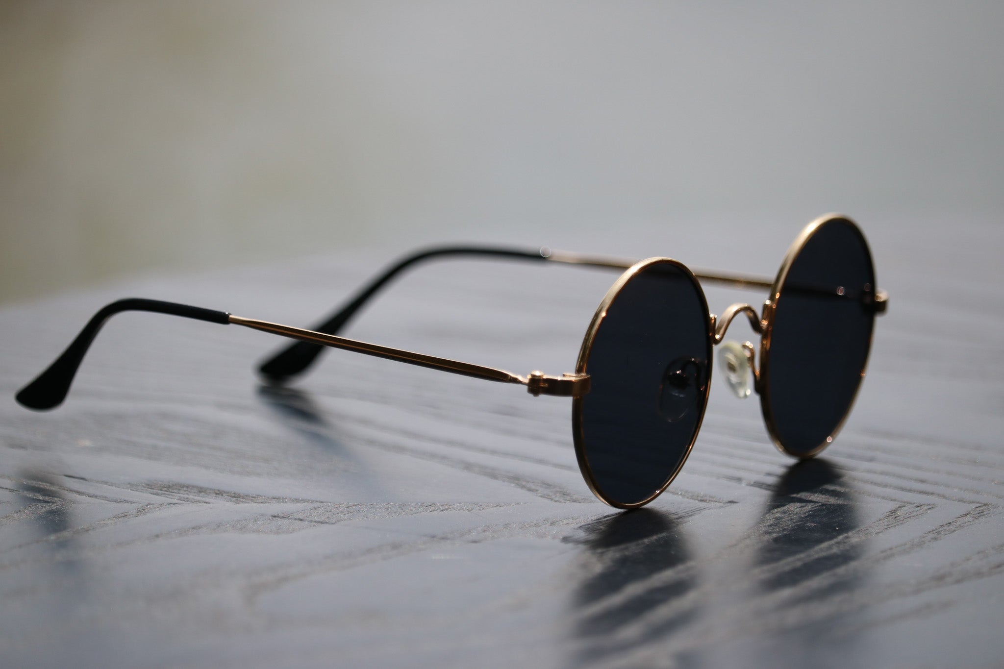 Classic Retro Hip Hop Circular Polarized Sunglasses