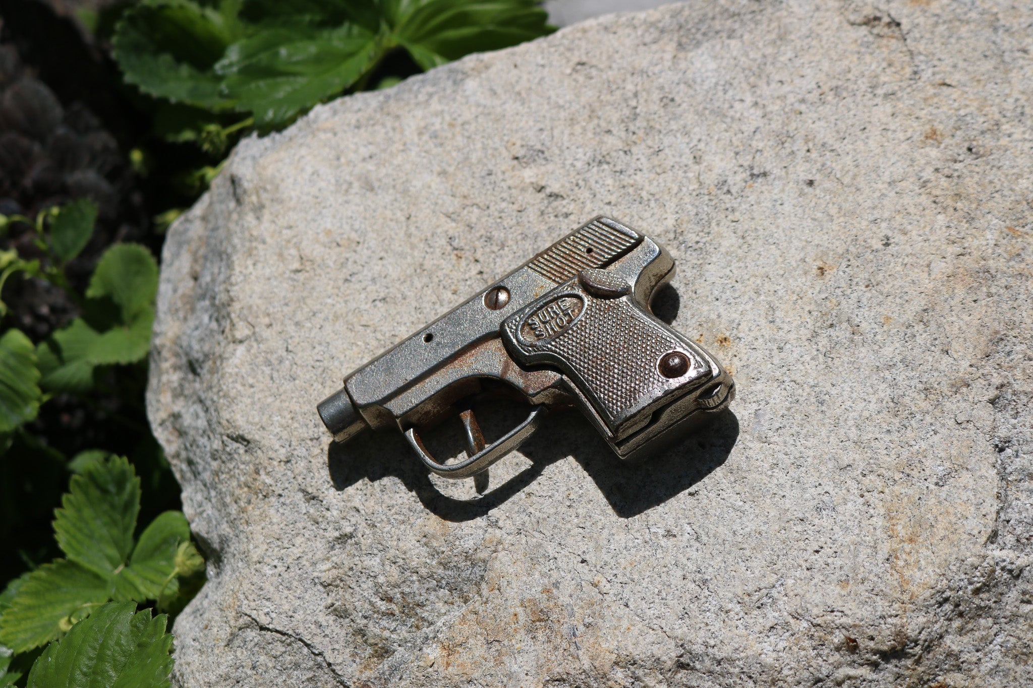 1940's Hubley Die Cast "Sure Shot" Kids Toy Cap Gun, Vintage Pistol