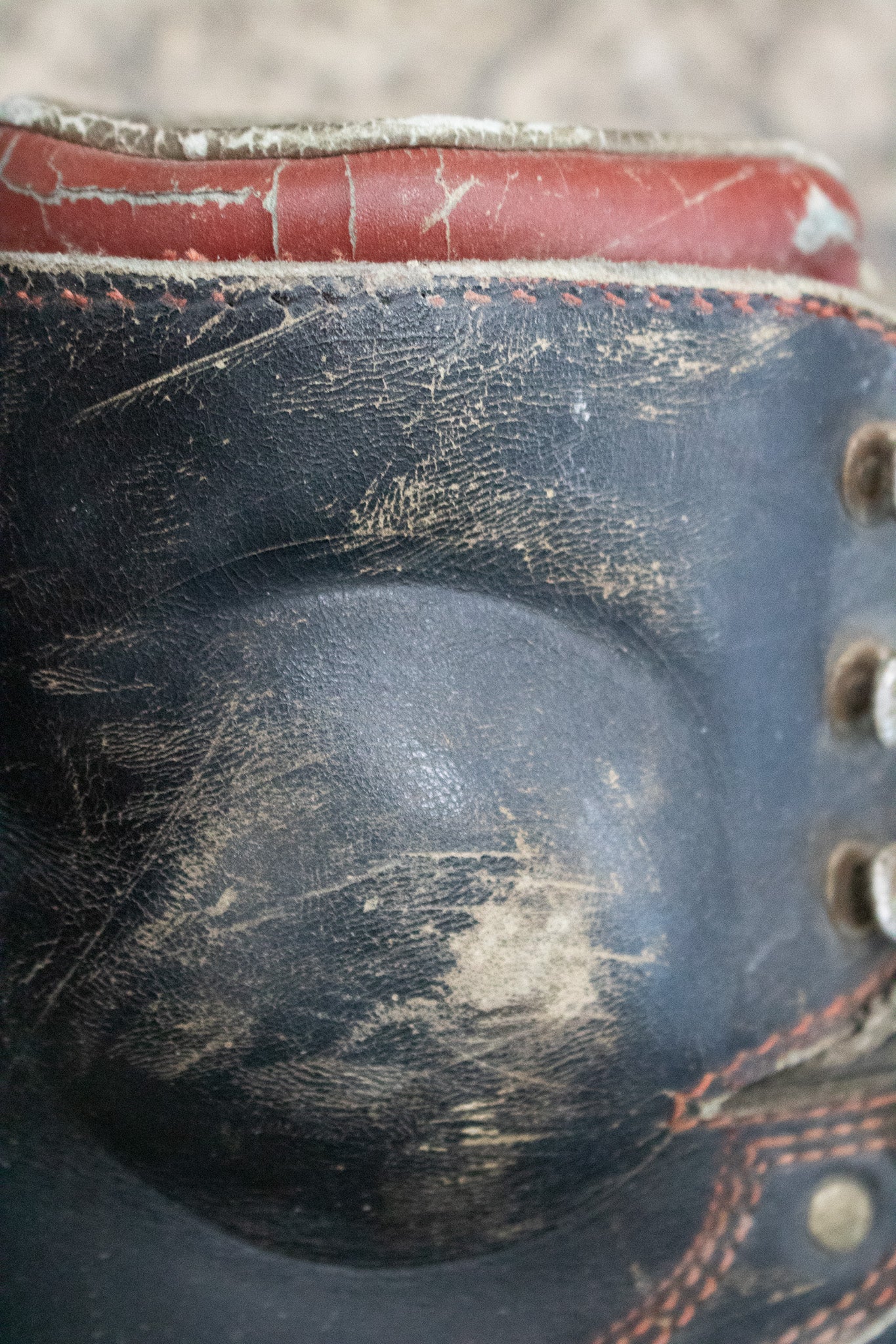 Vintage Black  Dolomite Leather Ski Boots