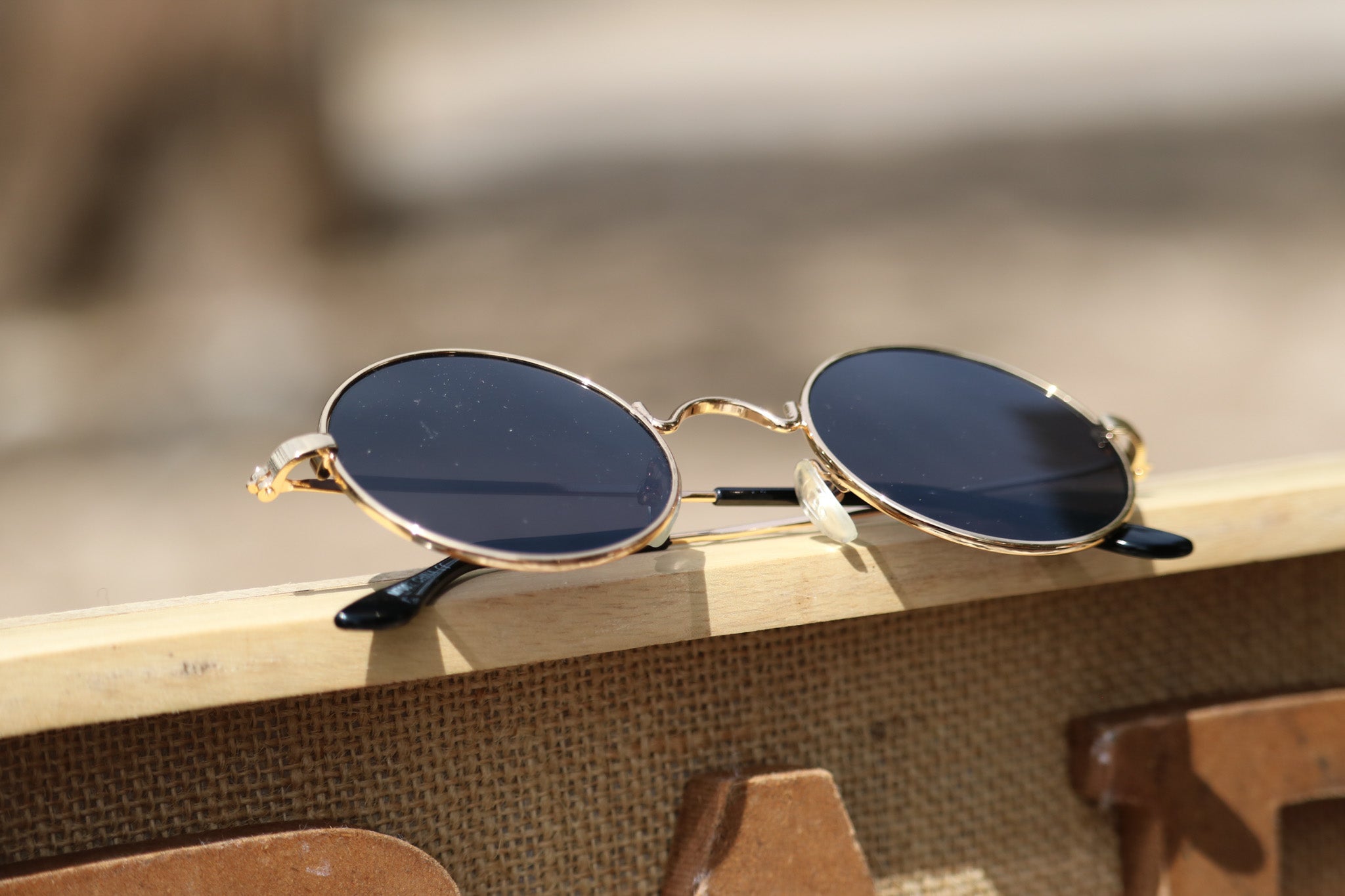 Classic Retro Hip Hop Circular Polarized Sunglasses