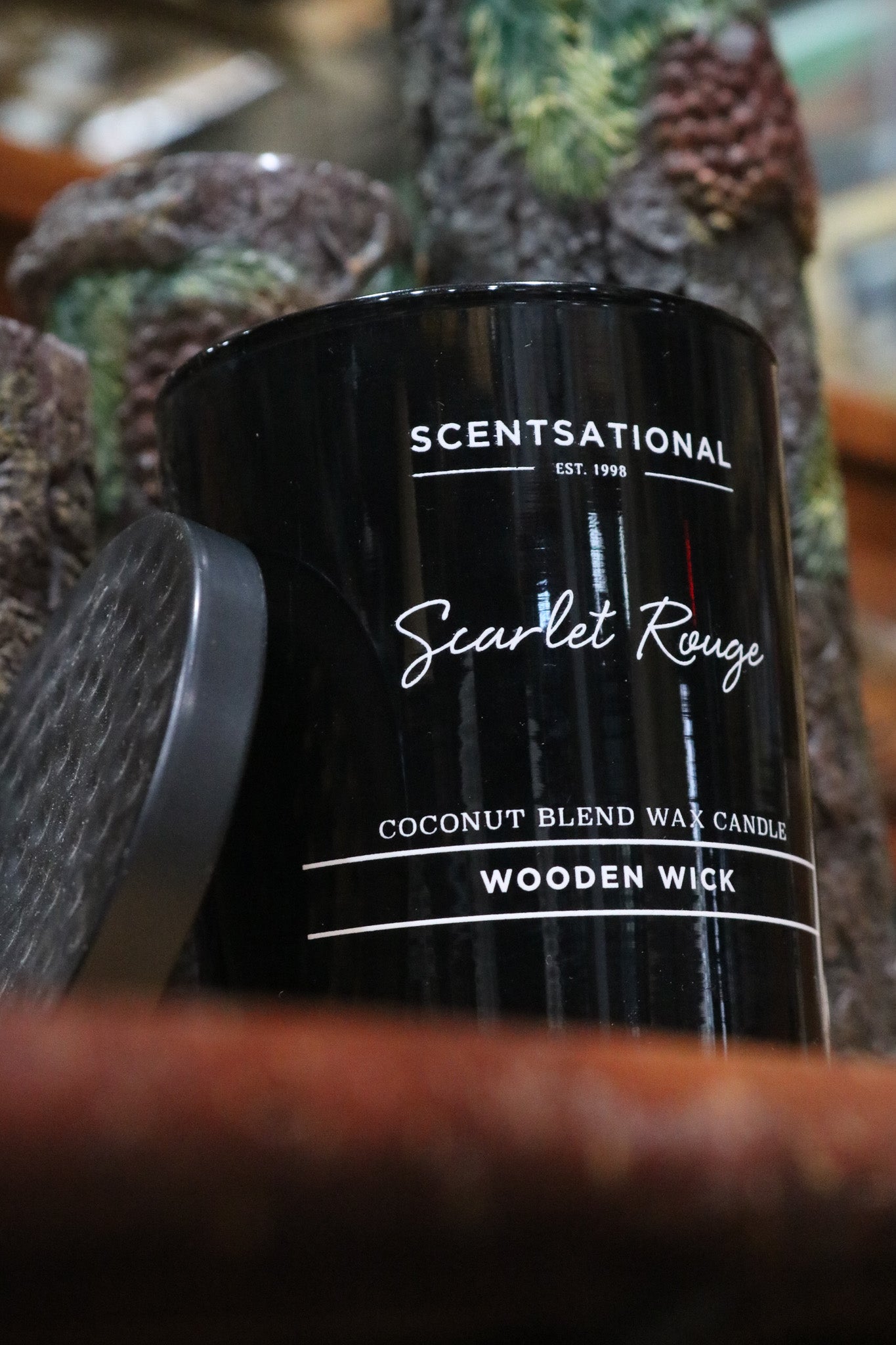 Scarlet Rouge Coconut Blend Wax & Wooden Wick Candle