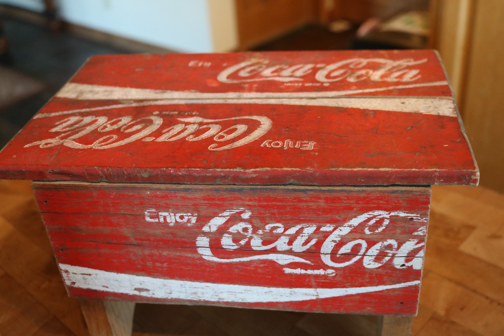 Handmade Toy Bench  From Wooden Coca-Cola Crates