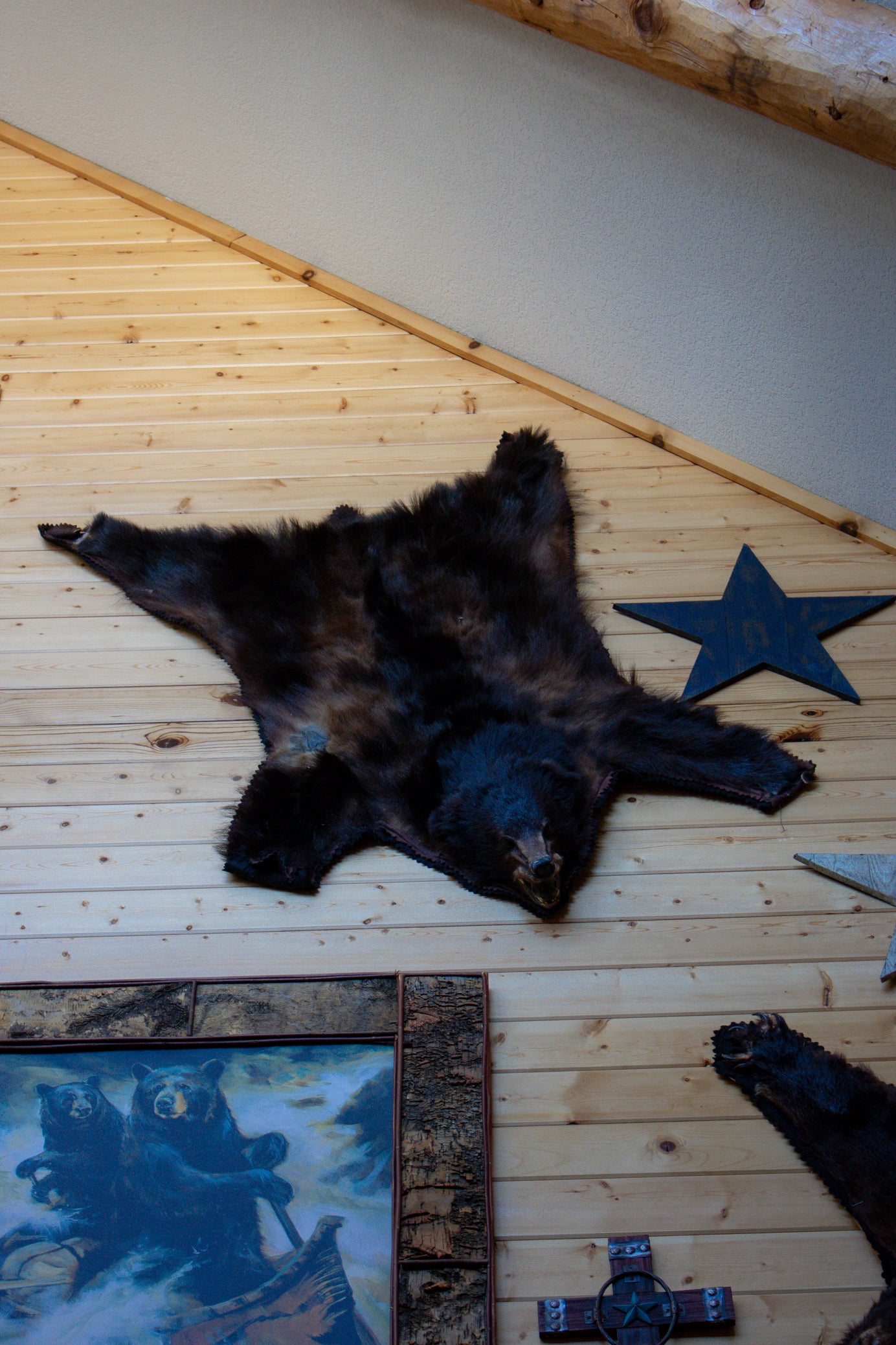 Classic Black Bear Skin Rug- CANNOT SELLL