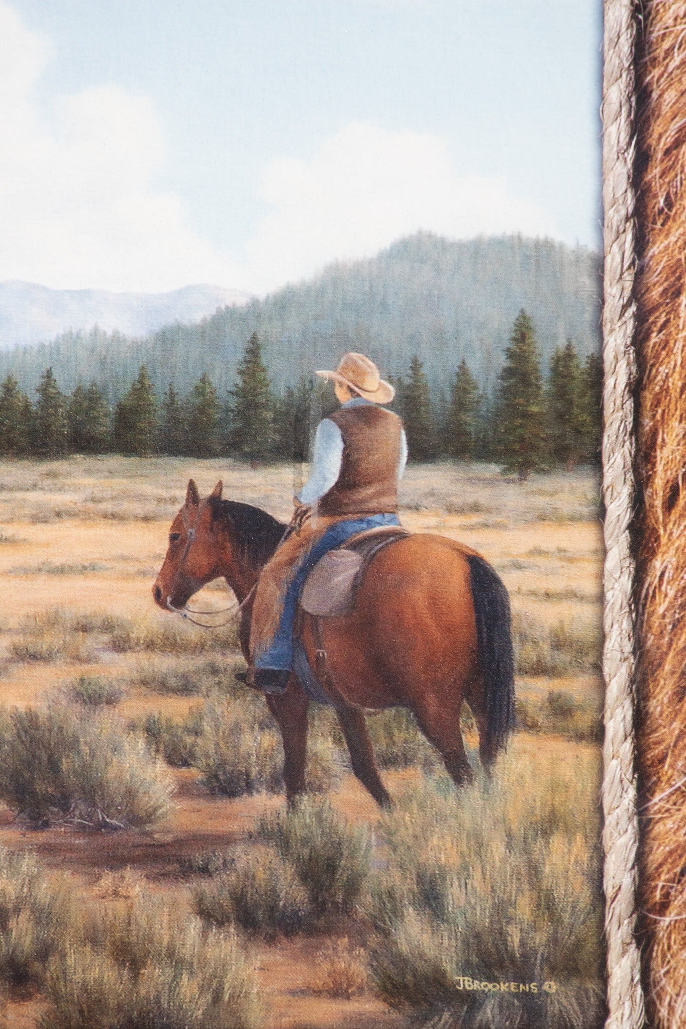 Big Bear Cowboy Gathering 2005 Framed Poster – Rustic Western Wall Art Barnwood Frame 28x34