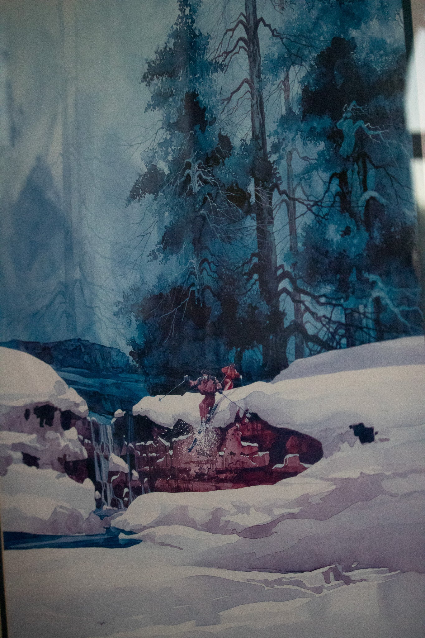 Limited Edition Print titled "Powder Run Ski Steamboat" by Michael Atkinson