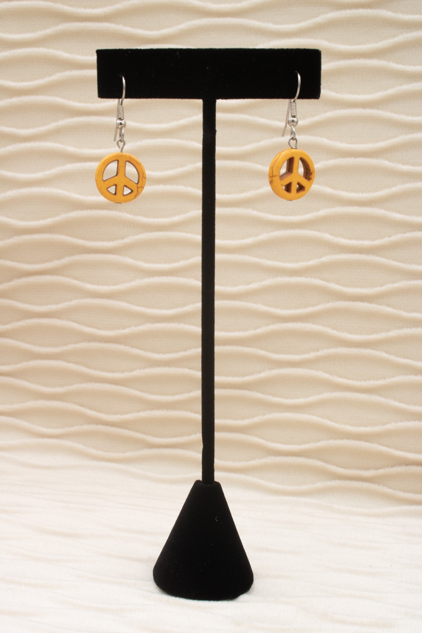 Peace Sign Dangle Earrings
