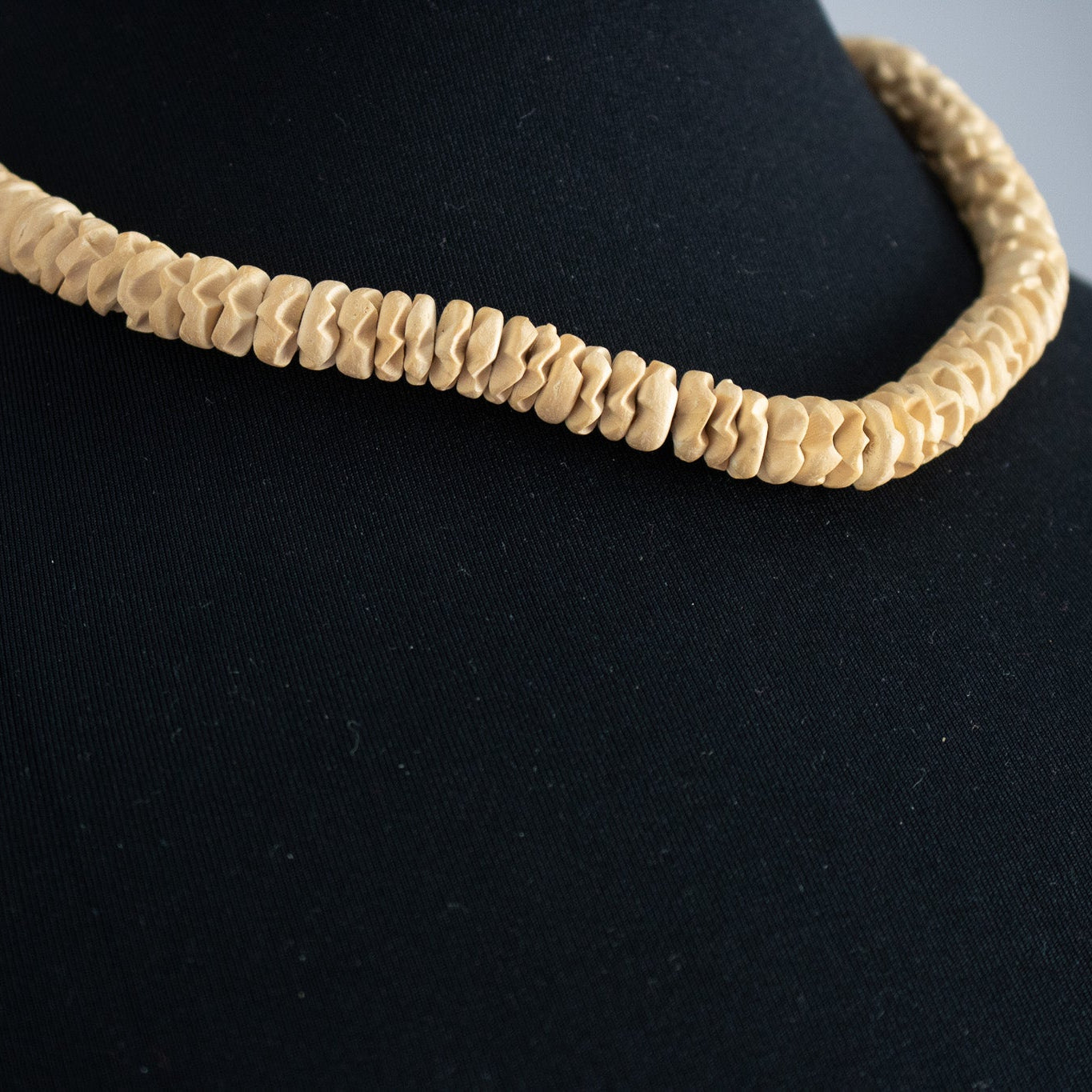 Unique Wooded Beaded Necklace