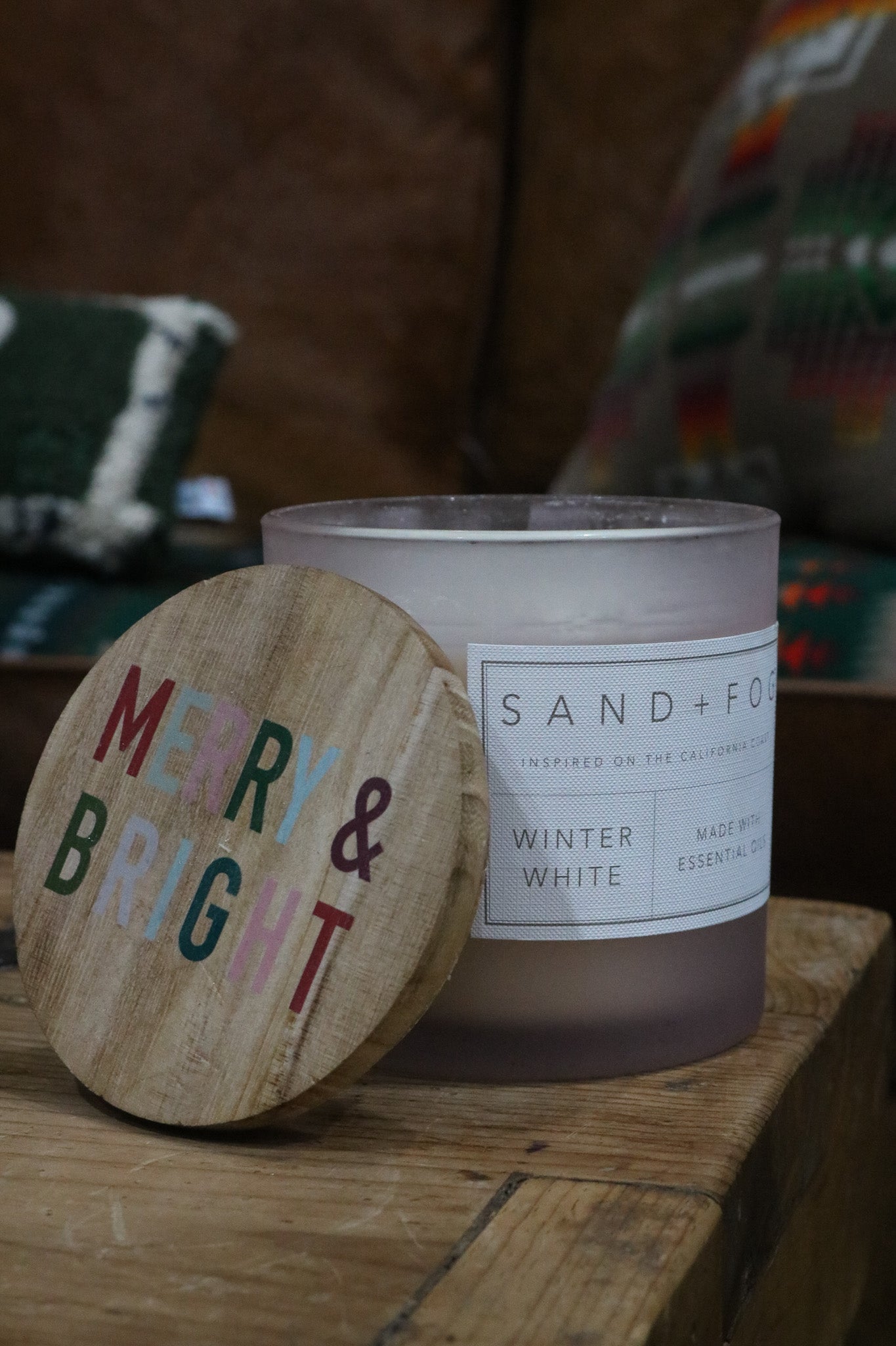 Sand & Fog Merry & Bright Winter Candle White Collection