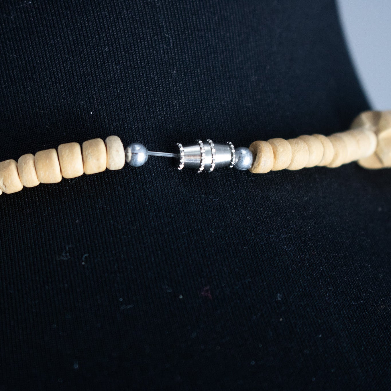 Unique Wooded Beaded Necklace