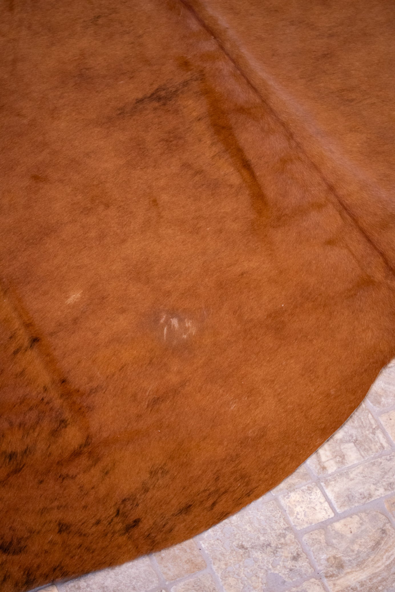 Dark Mahogany Cowhide Rug – Elegant and Timeless Design
