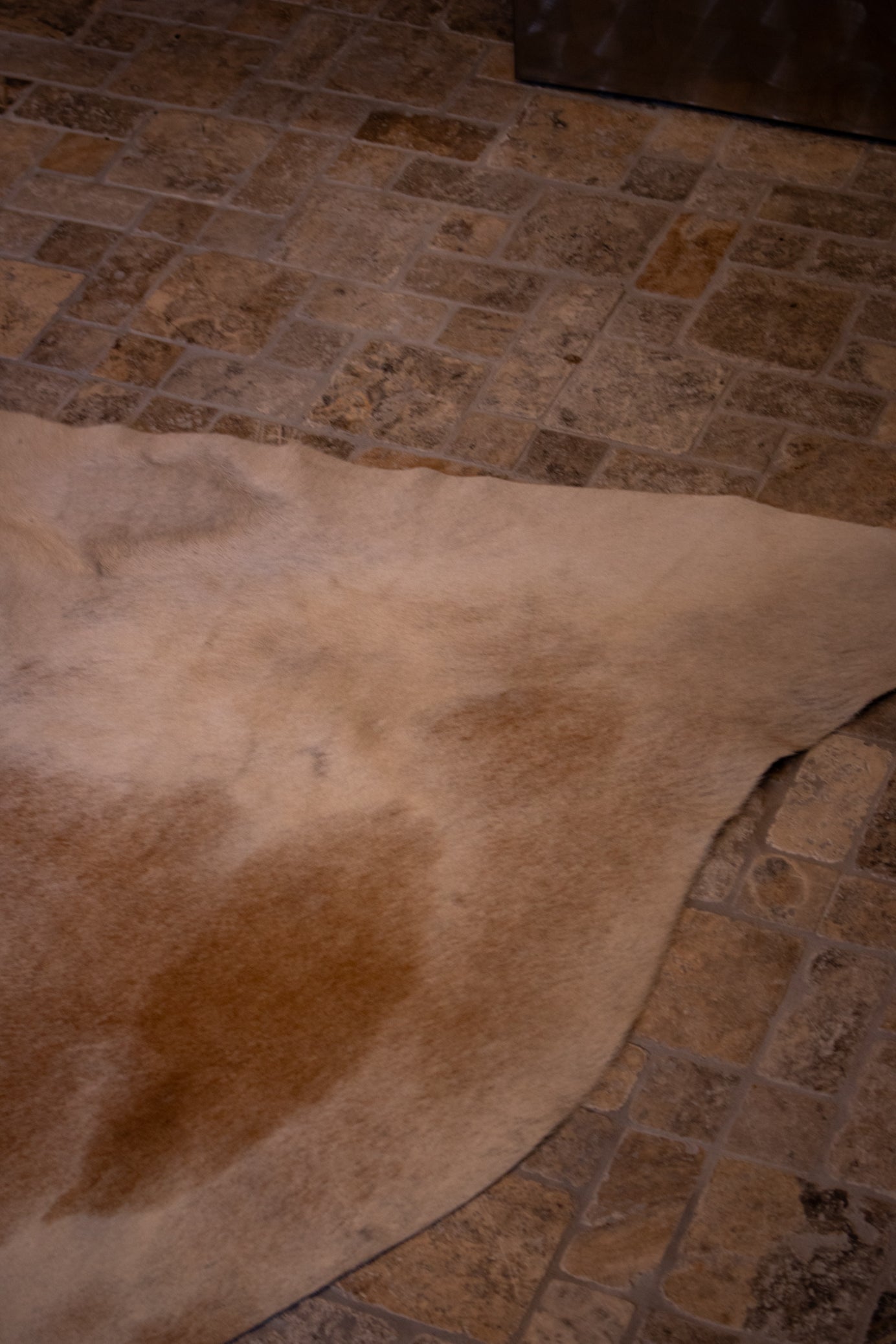 Neutral Beige and Light Brown Cowhide Rug – Perfect for Any Space