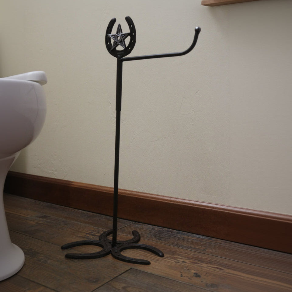 Equestrian Themed Horseshoe & Star Bathroom Toilet Paper Holder