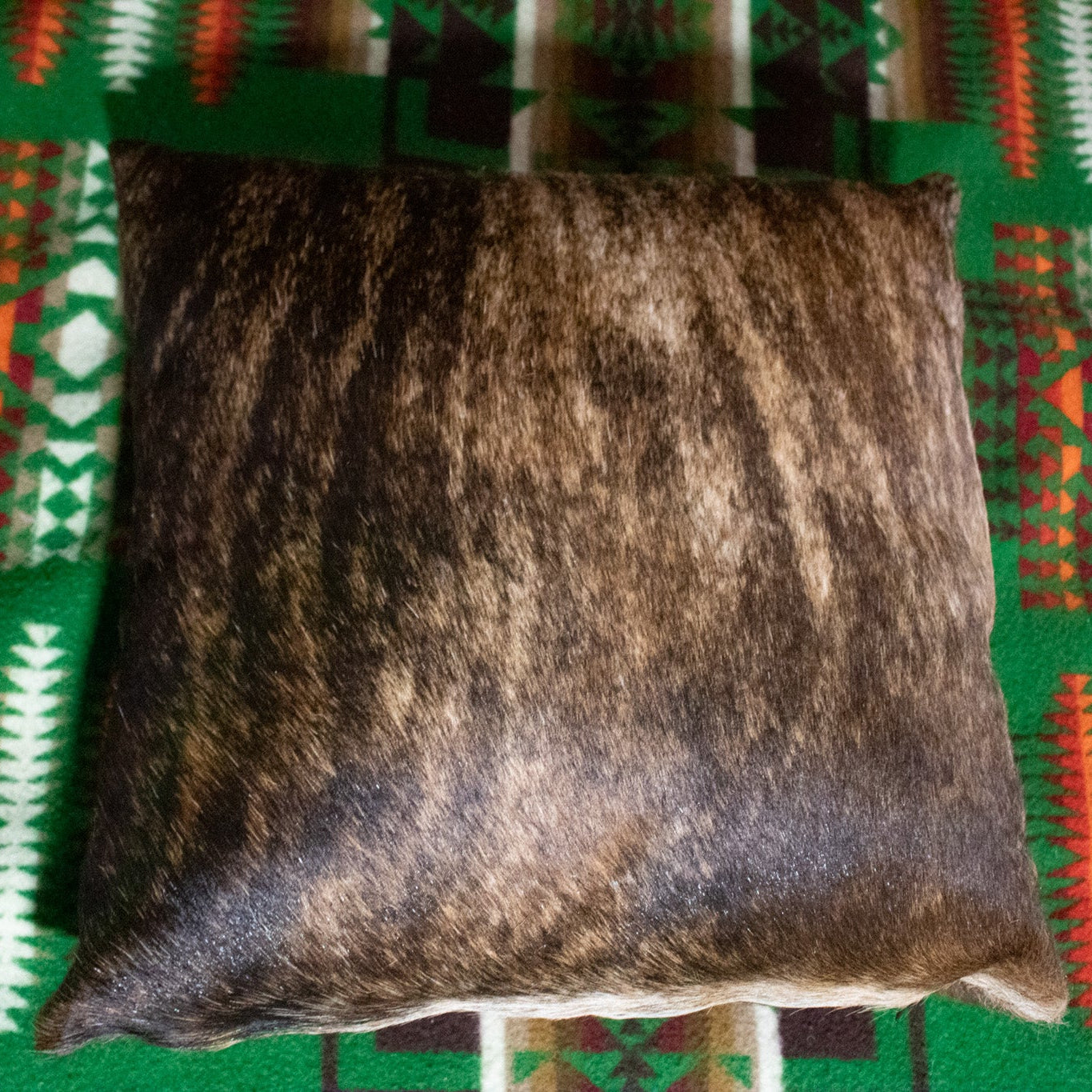 cowhide pillow