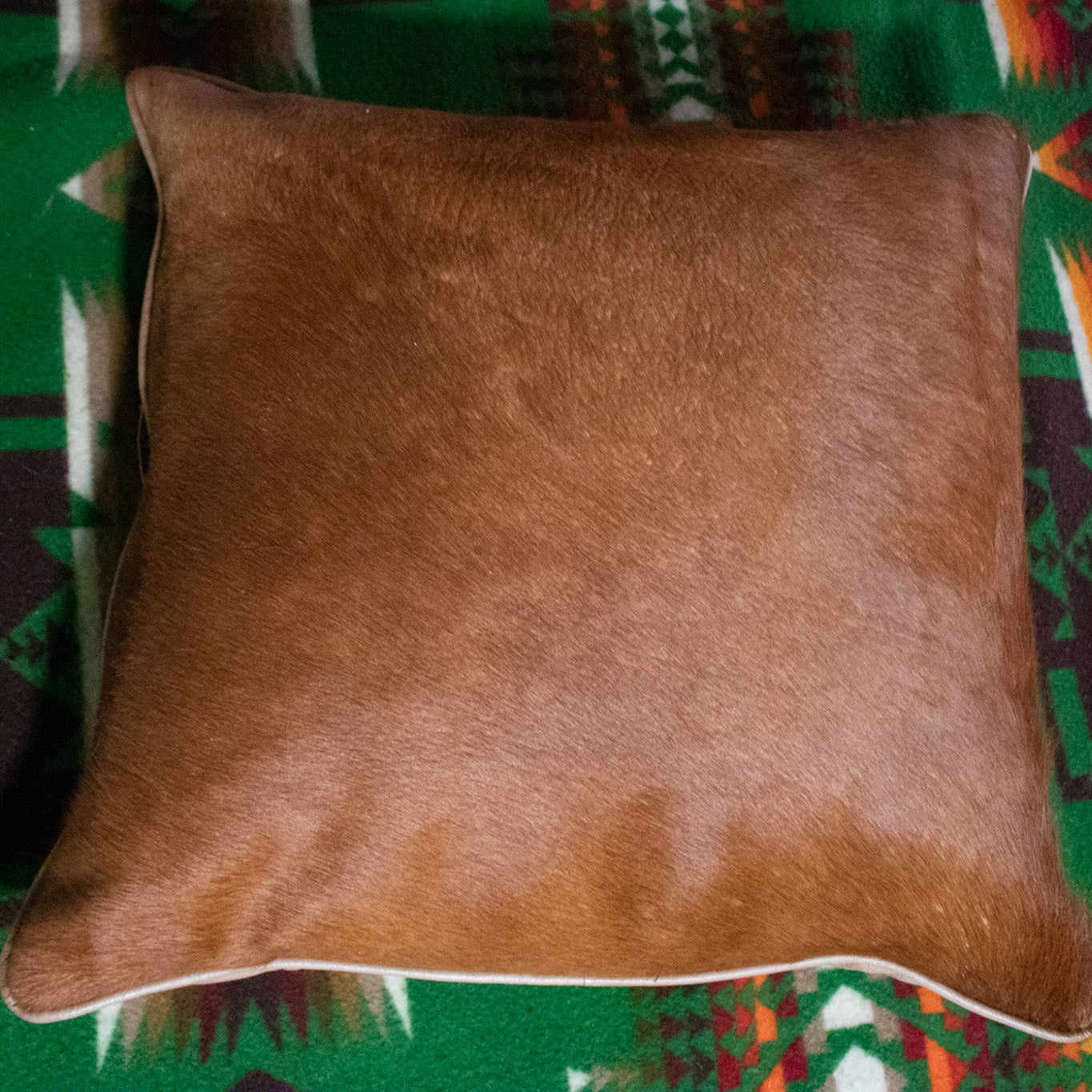 Cowhide pillow 