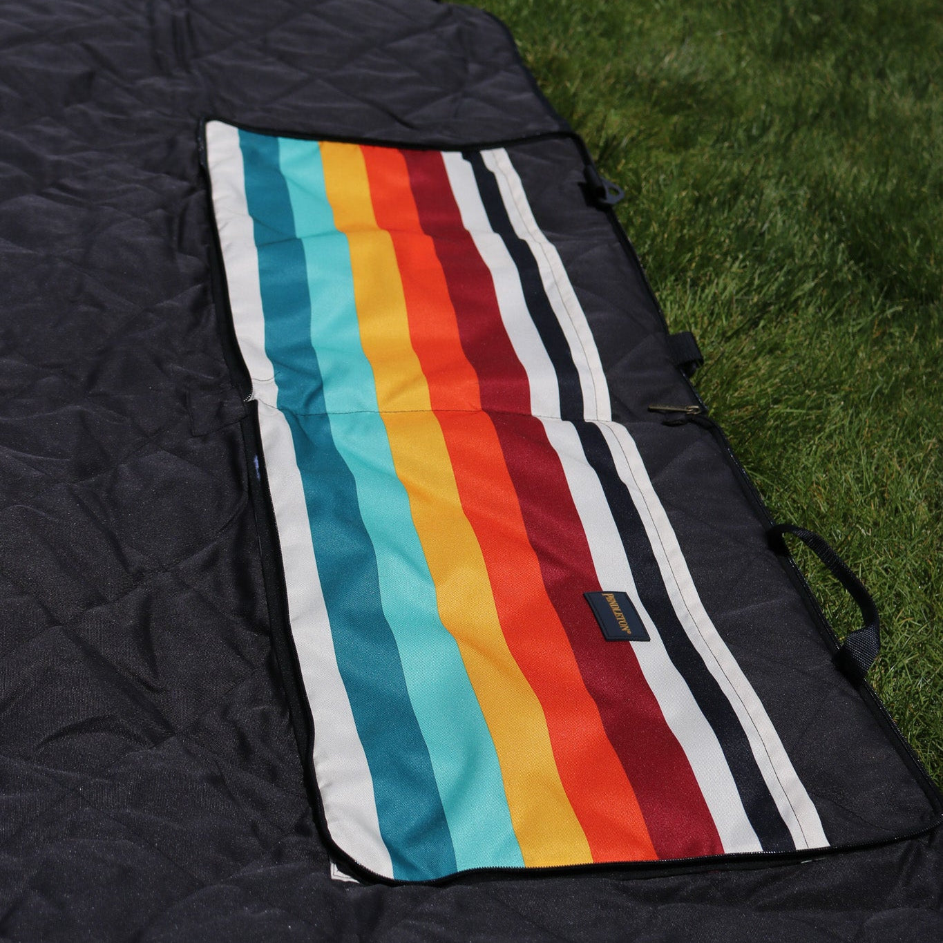 Pendleton 60”x 72” Outdoor Packable Blanket – Mount Foraker Stripes Design