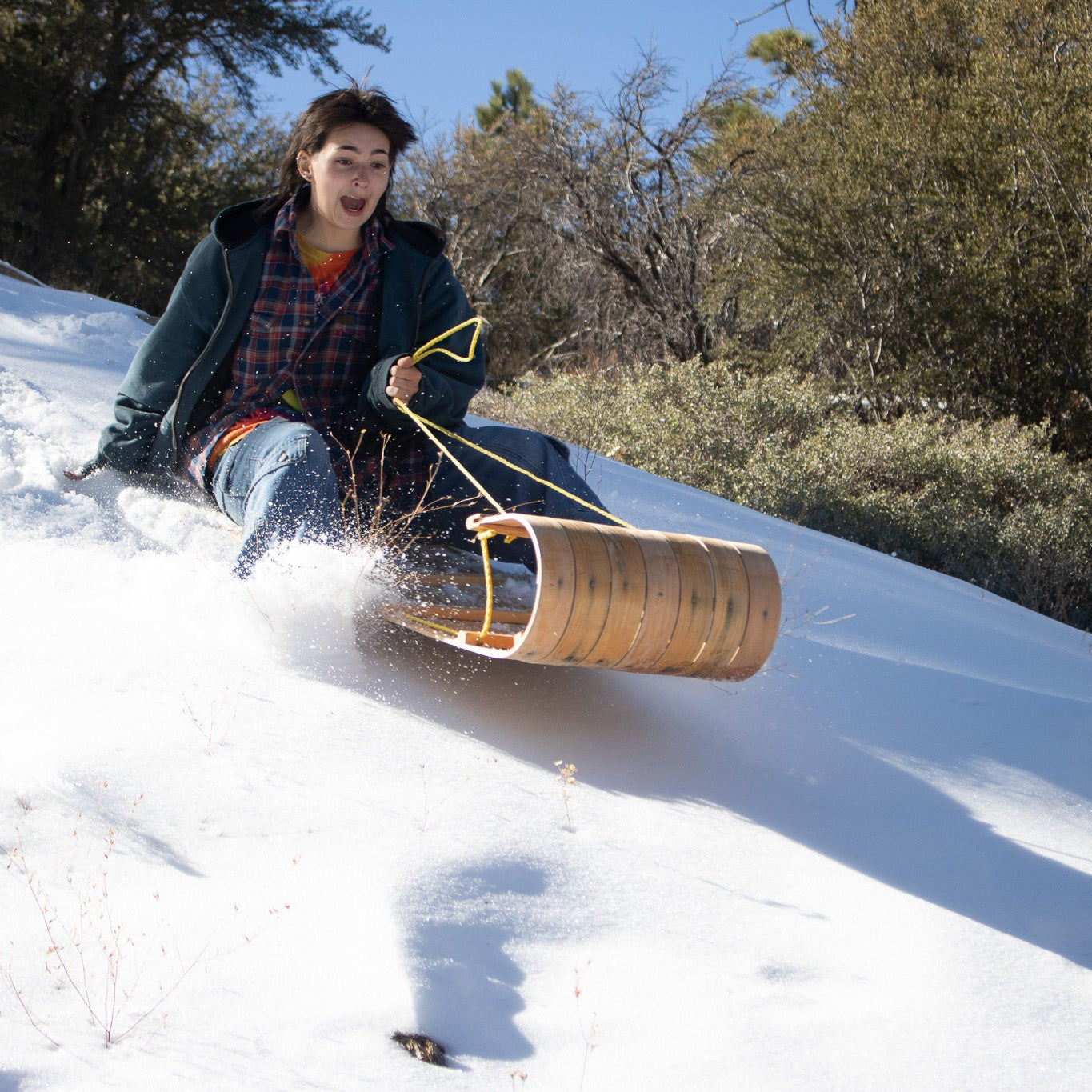 Antique Mohawk Wood Toboggan
