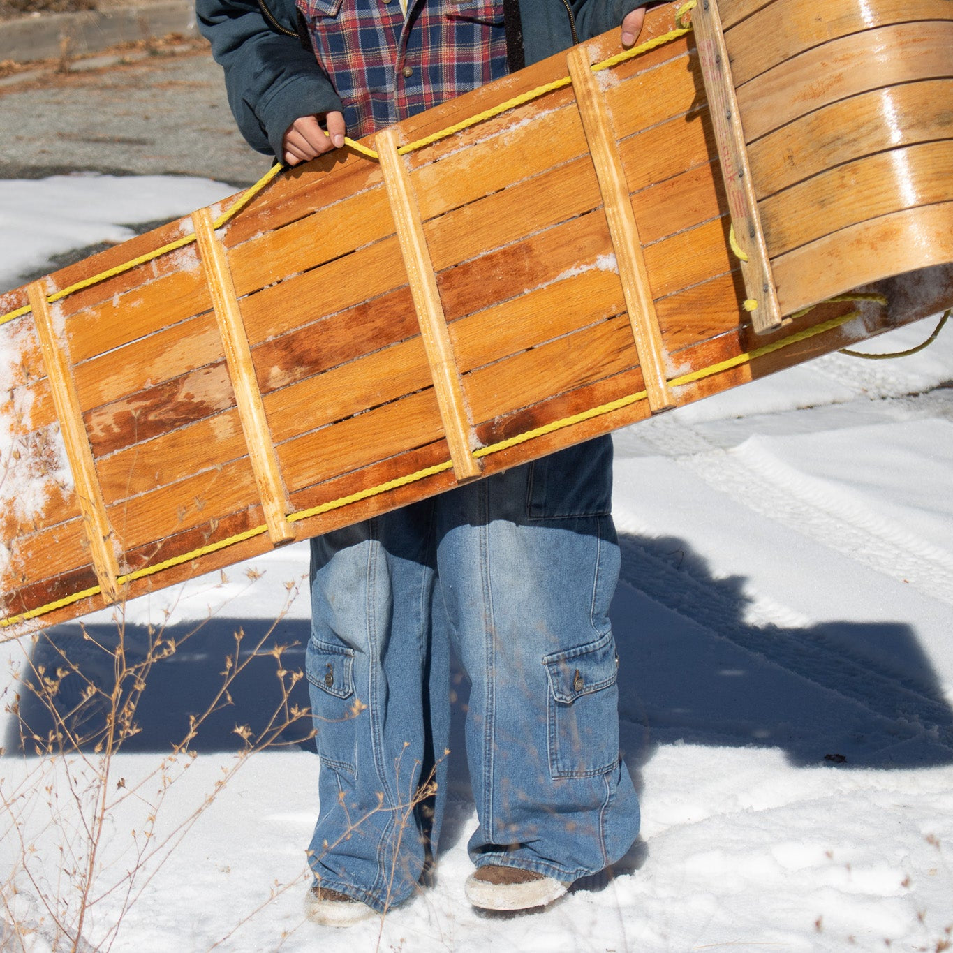 Antique Mohawk Wood Toboggan