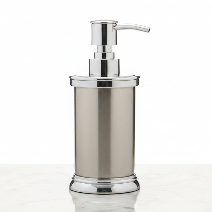 Sleek Chrome Soap Dispenser Modern and Elegant Design