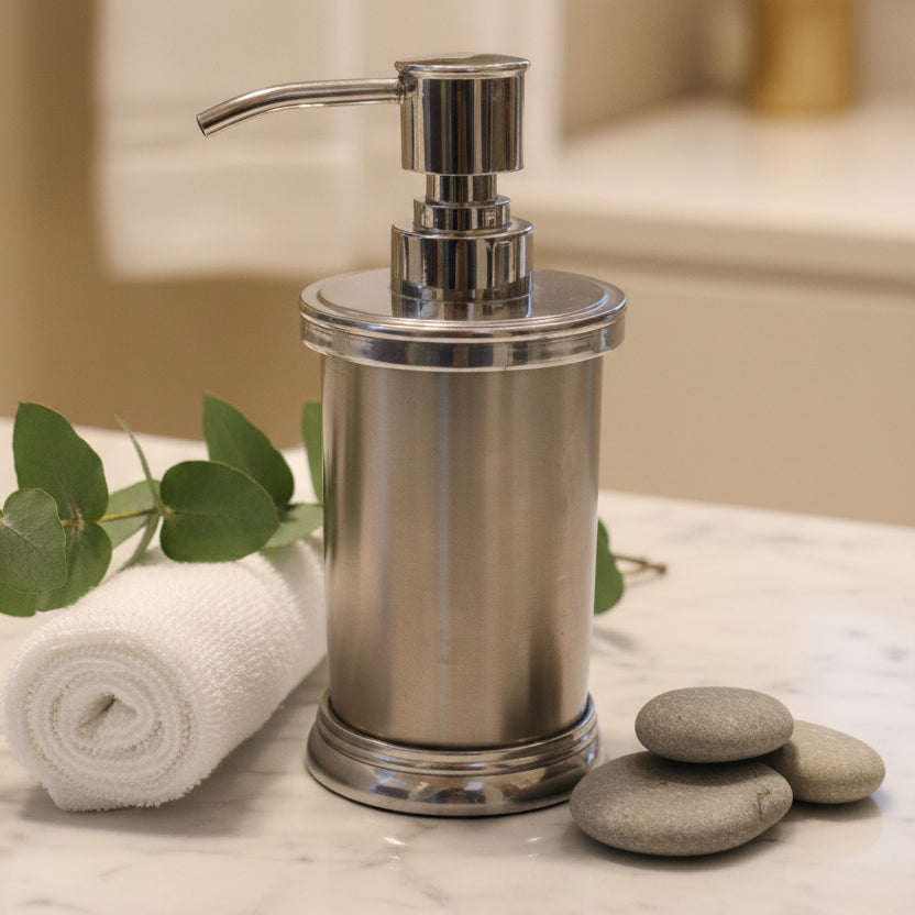 Sleek Chrome Soap Dispenser Modern and Elegant Design