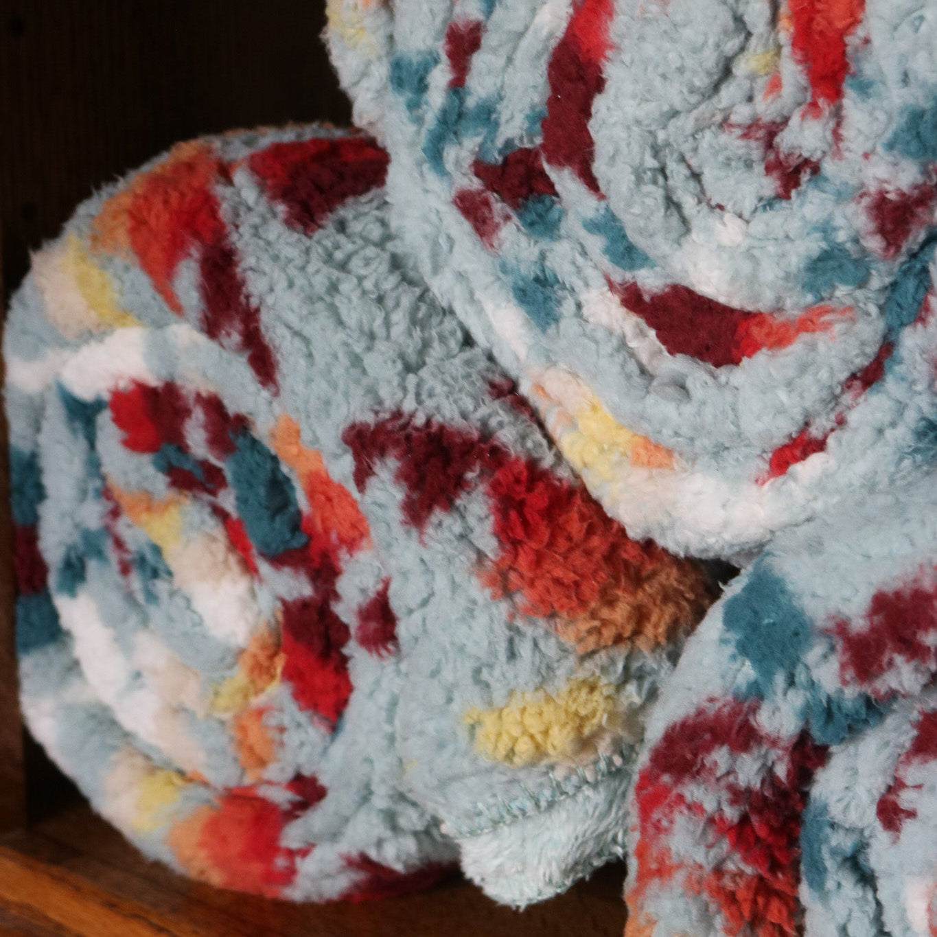 Pendleton Sherpa Soft Fleece Throw Blanket King Legend Lake Aqua New